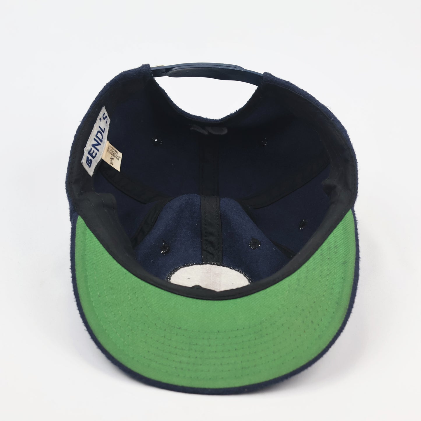 Vintage Bendl's "Big Ball" Wool Baseball Trifted Cap - Navy Blue