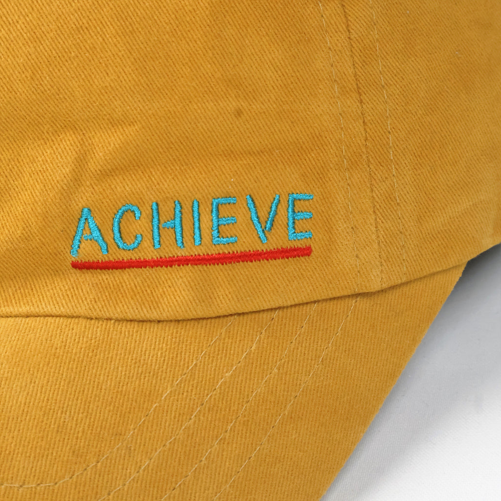 Unisex Brookside Mustard Yellow Slogan Dad Hat
