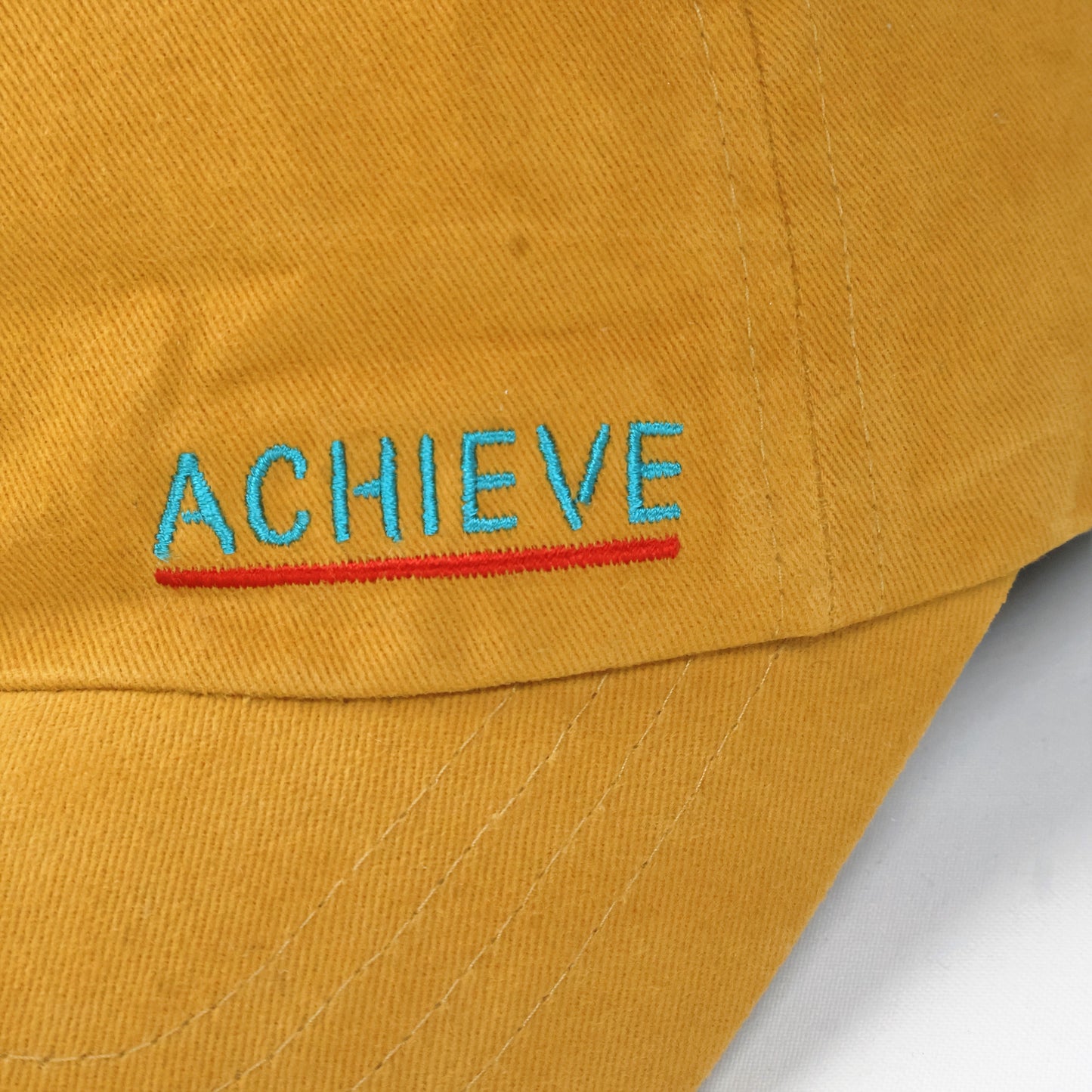 Unisex Brookside Mustard Yellow Slogan Dad Hat