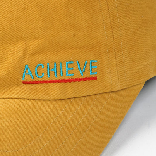 Unisex Brookside Mustard Yellow Slogan Dad Hat