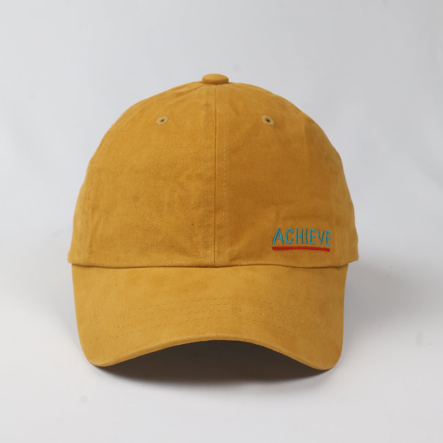 Unisex Brookside Mustard Yellow Slogan Dad Hat