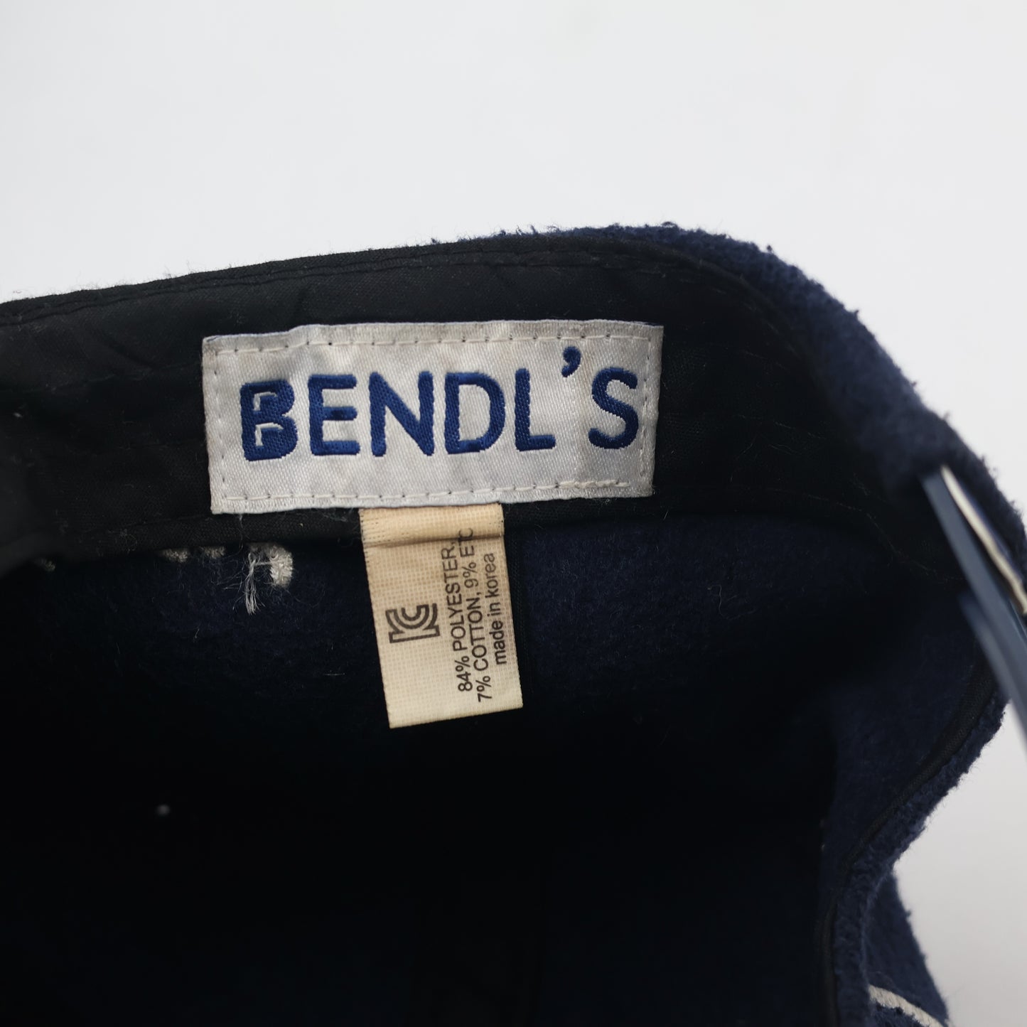 Vintage Bendl's "Big Ball" Wool Baseball Trifted Cap - Navy Blue