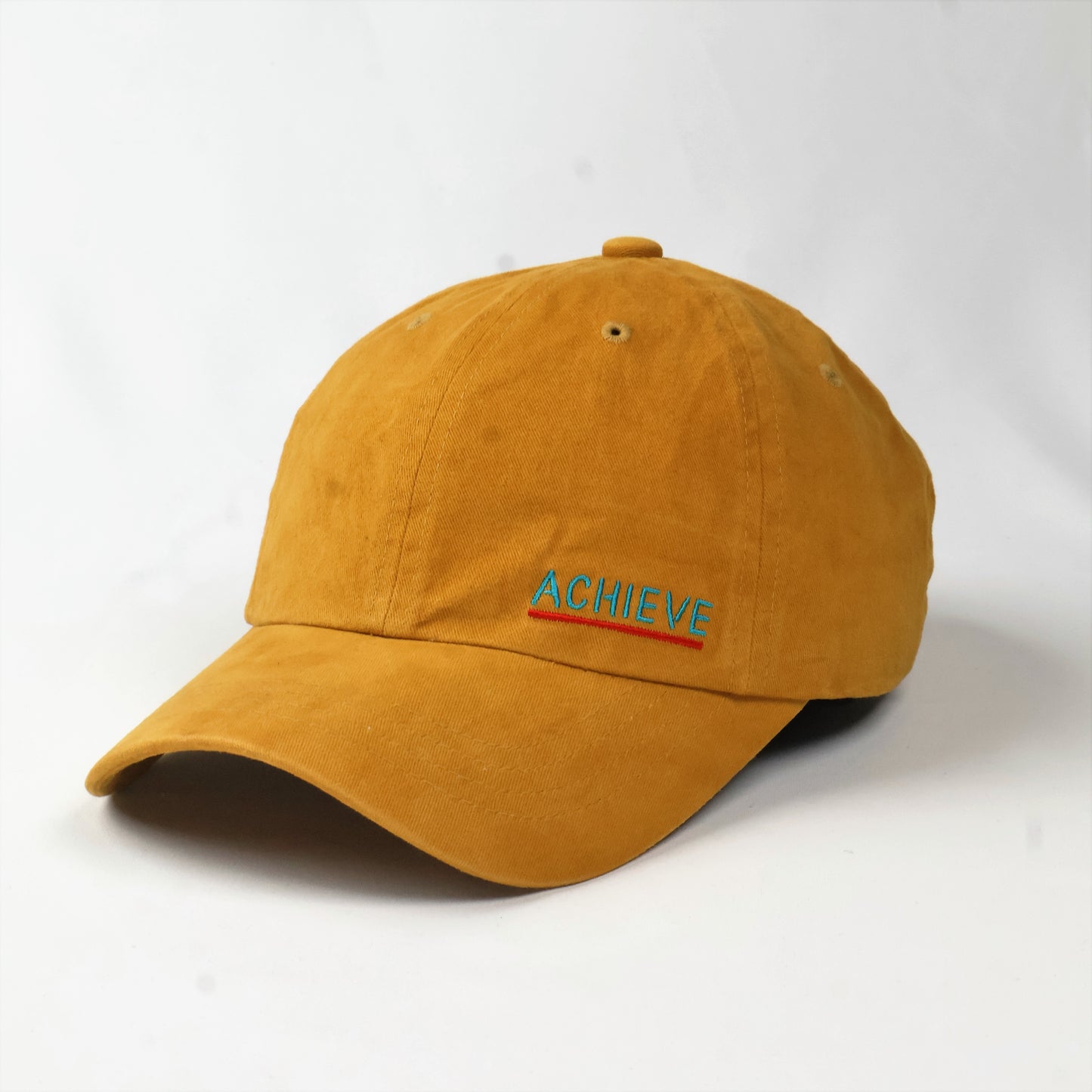 Unisex Brookside Mustard Yellow Slogan Dad Hat