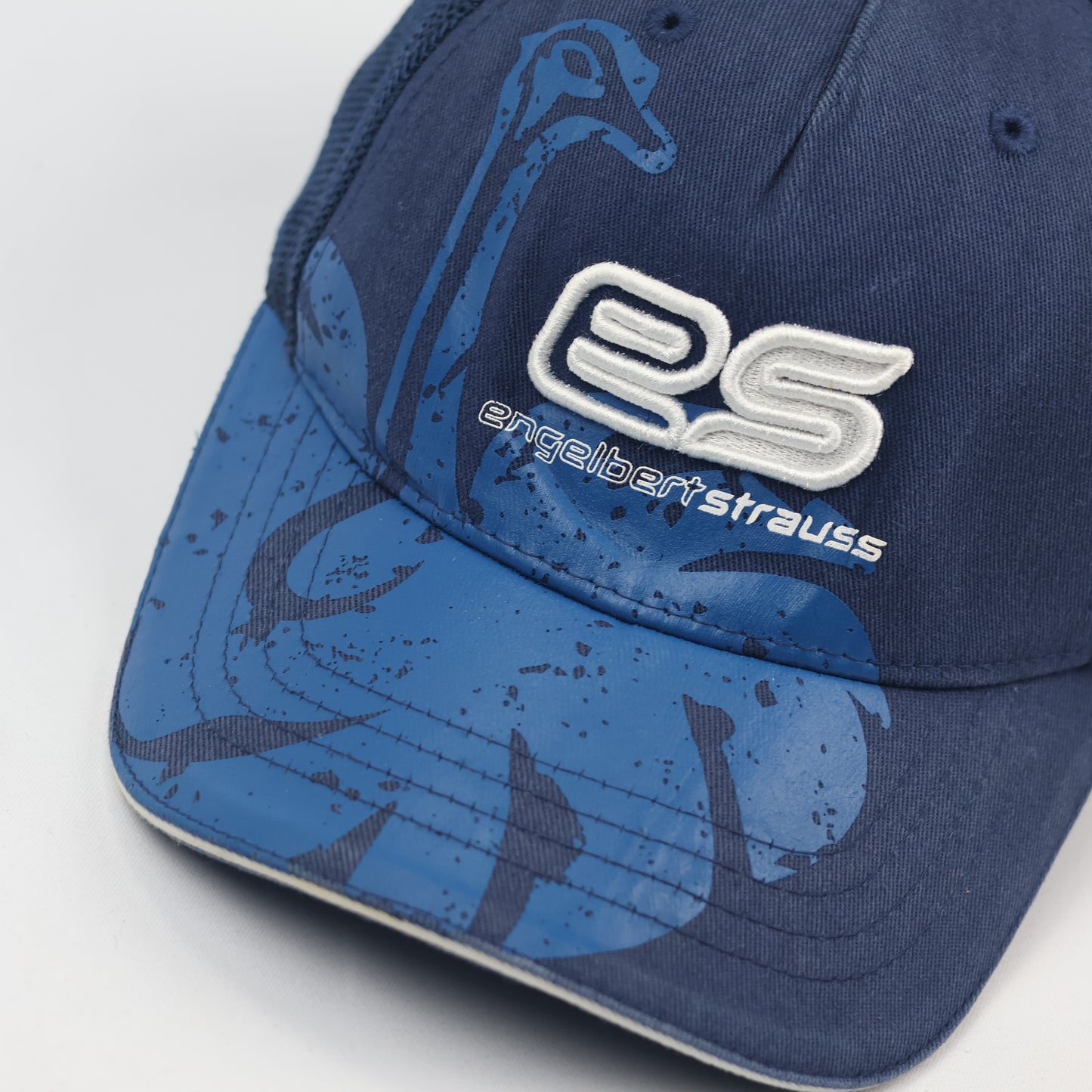 Engelbert Strauss Navy Blue Mesh Trucker Thrifted Hat - Kid's Size