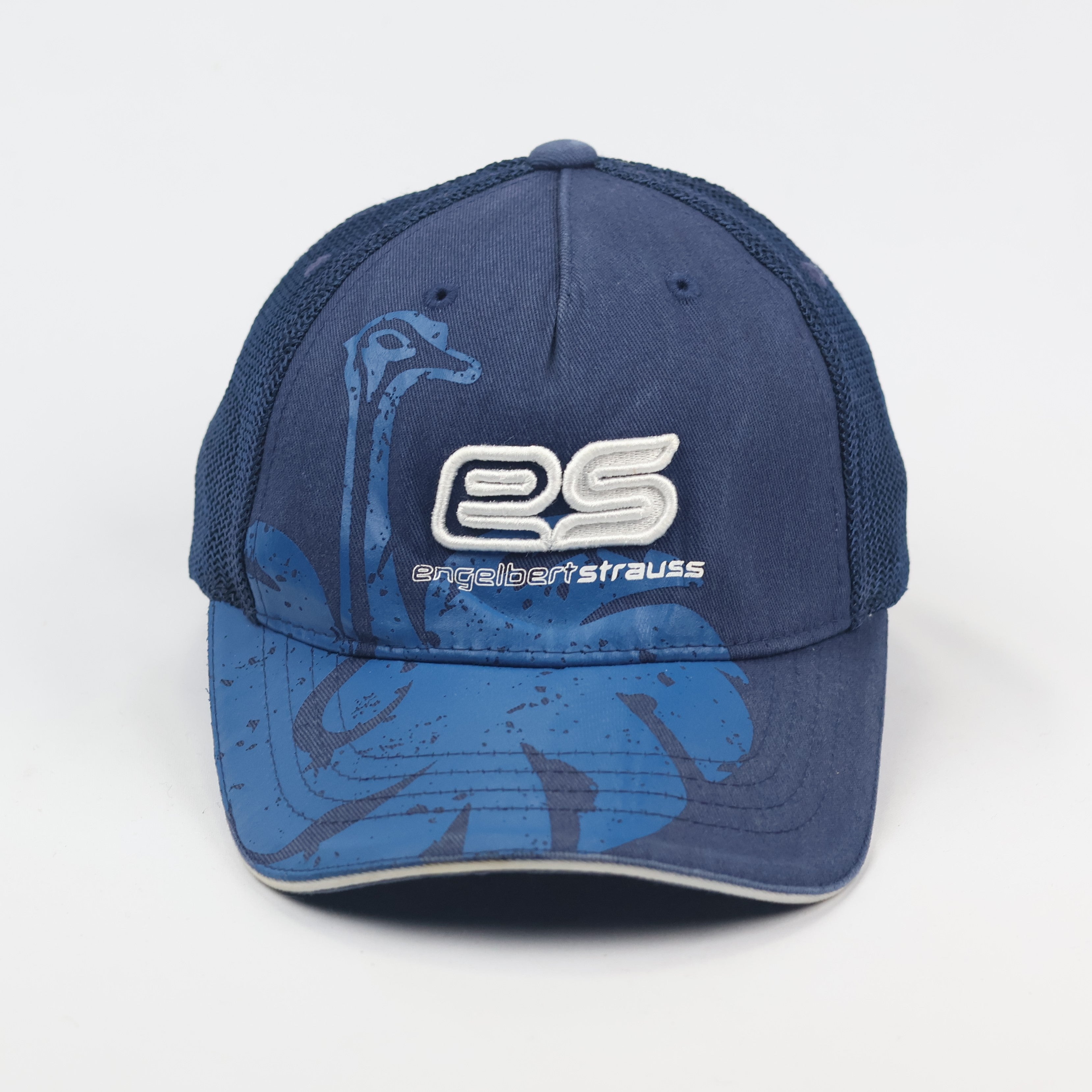 Engelbert Strauss Navy Blue Mesh Trucker Thrifted Hat - Kid's Size