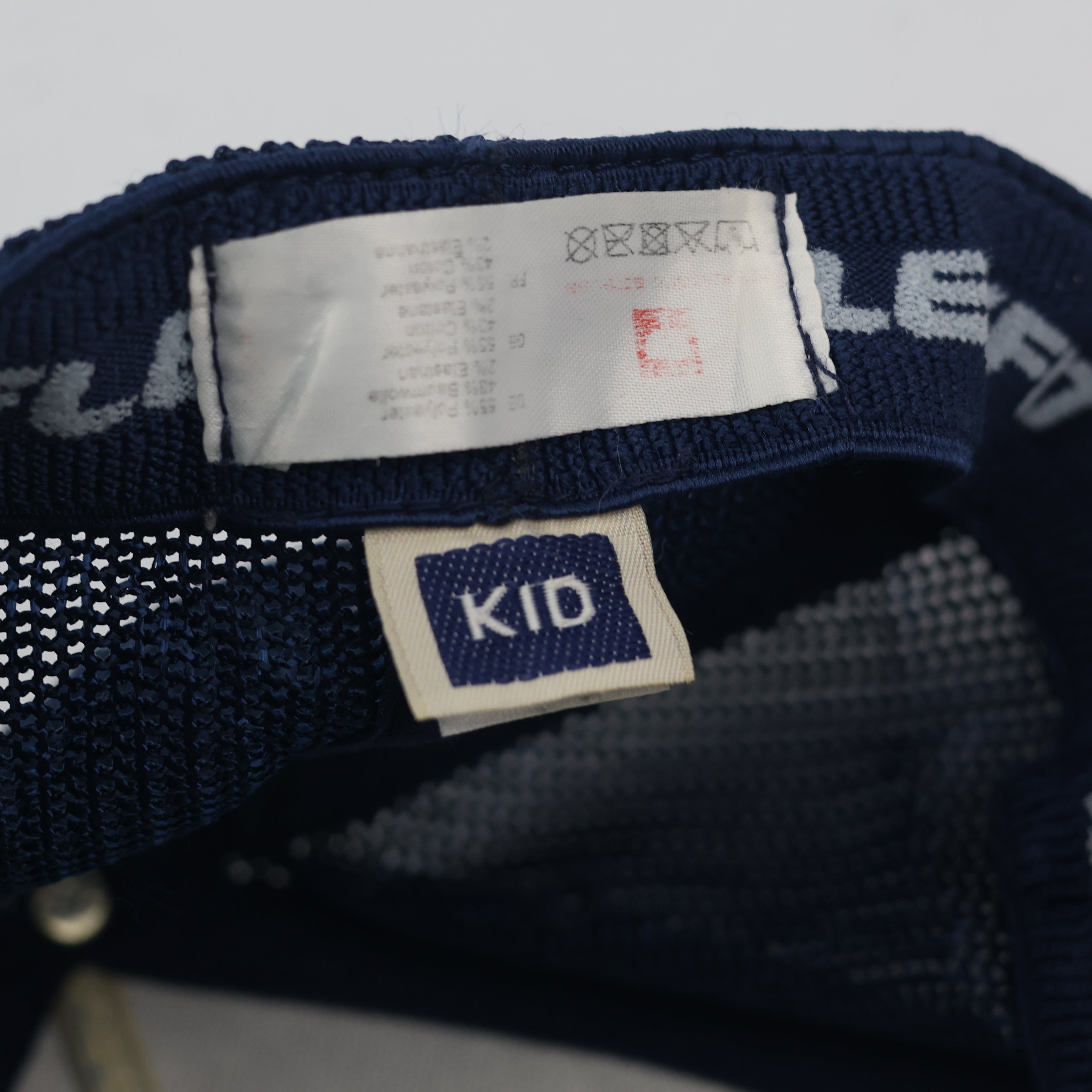 Engelbert Strauss Navy Blue Mesh Trucker Thrifted Hat - Kid's Size