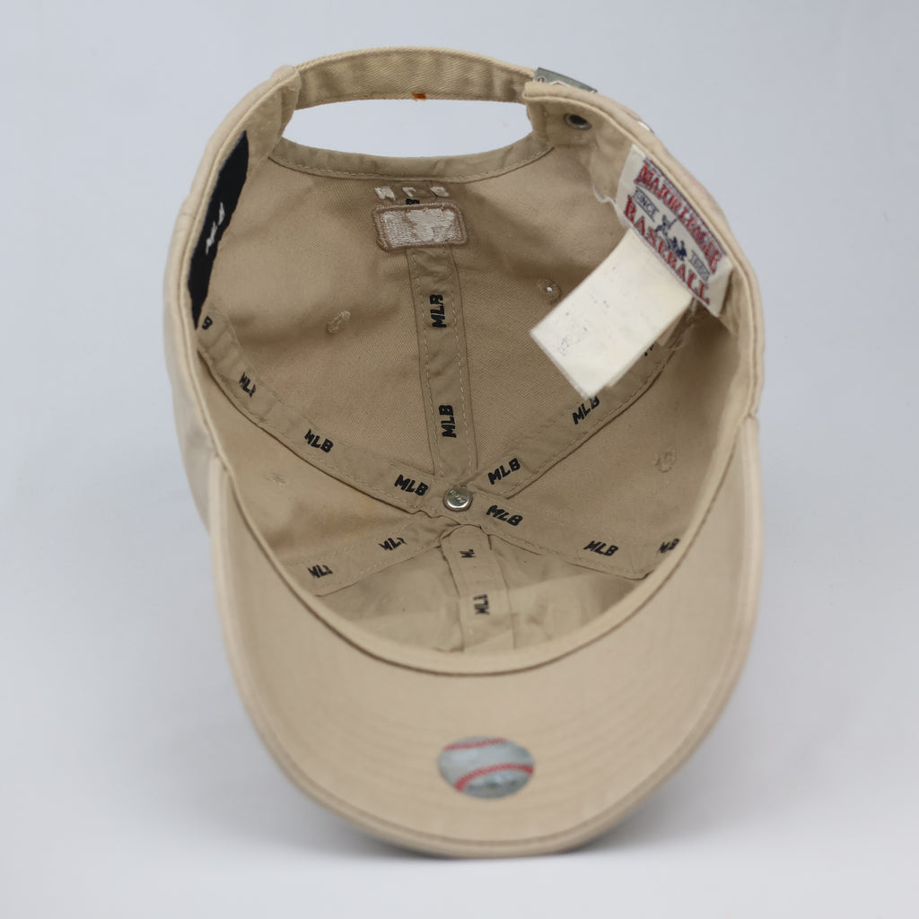 New York Yankees MLB Embroidered Dad Thrifted Hat - Khaki Beige | 56-59cm