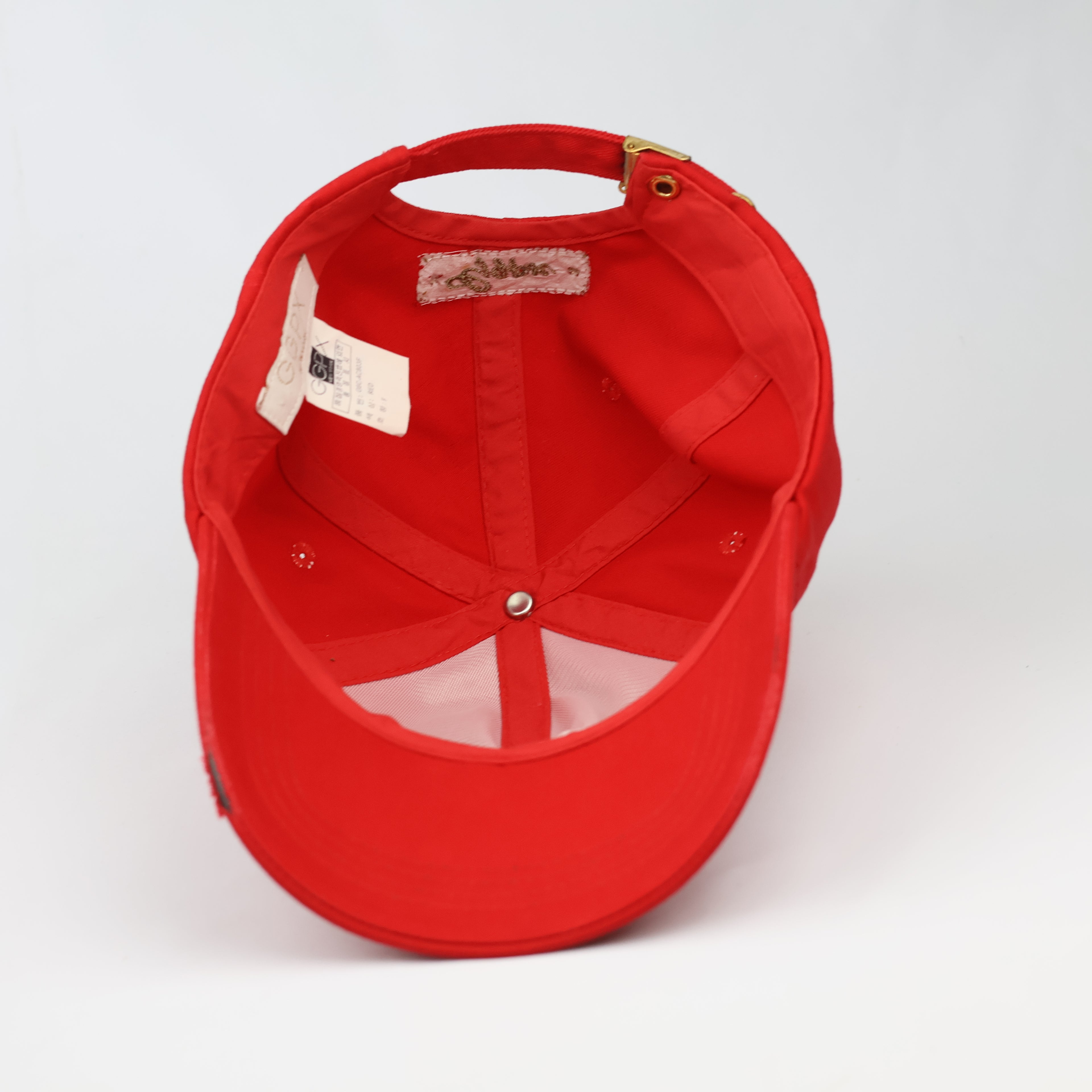 Vintage GGPX "Glam" Red Studded Thrifted Cap – Y2K Aesthetic Streetwear