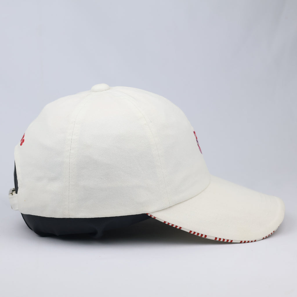 Vintage K-Swiss Heritage Baseball Cap – Classic White & Red Stripe