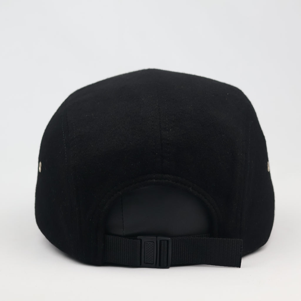 Supreme x Loro Piana Wool 5-Panel Camp Thrifted Cap - Black
