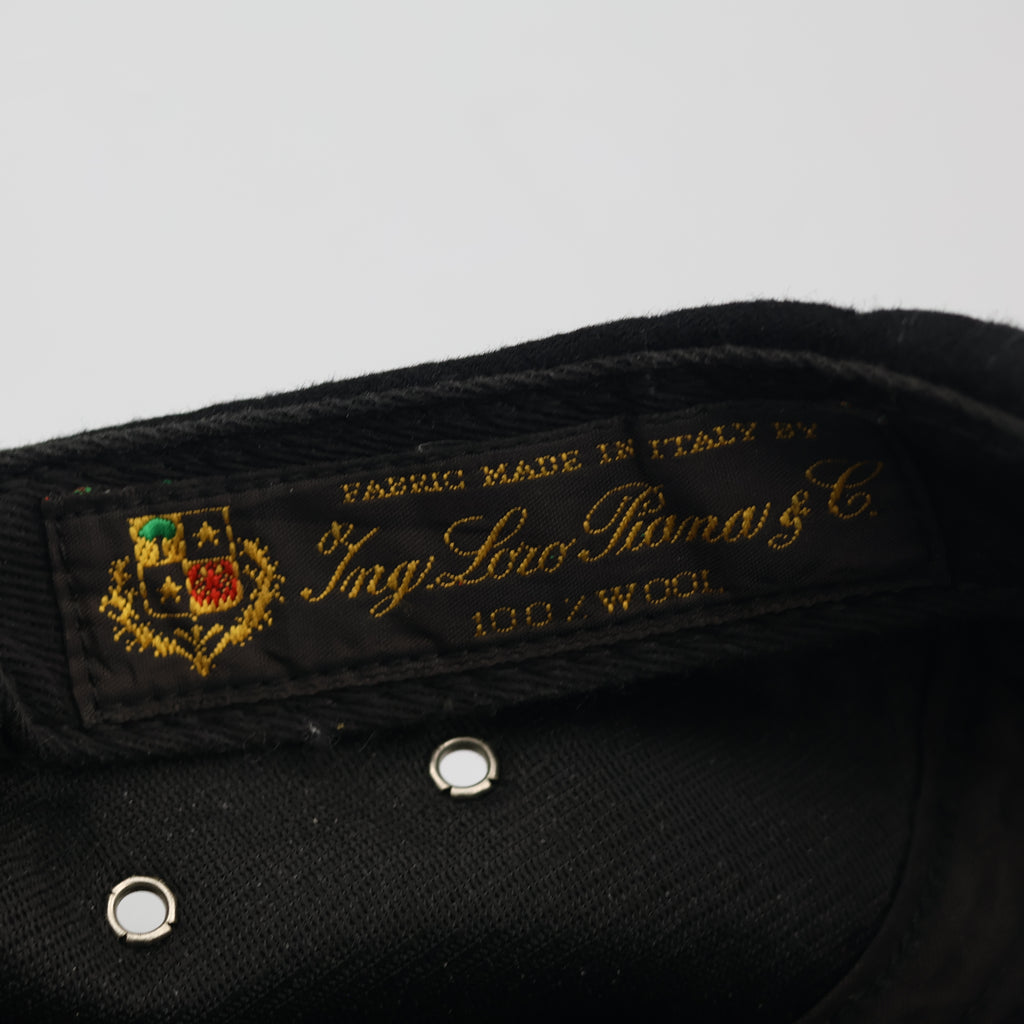 Supreme x Loro Piana Wool 5-Panel Camp Thrifted Cap - Black