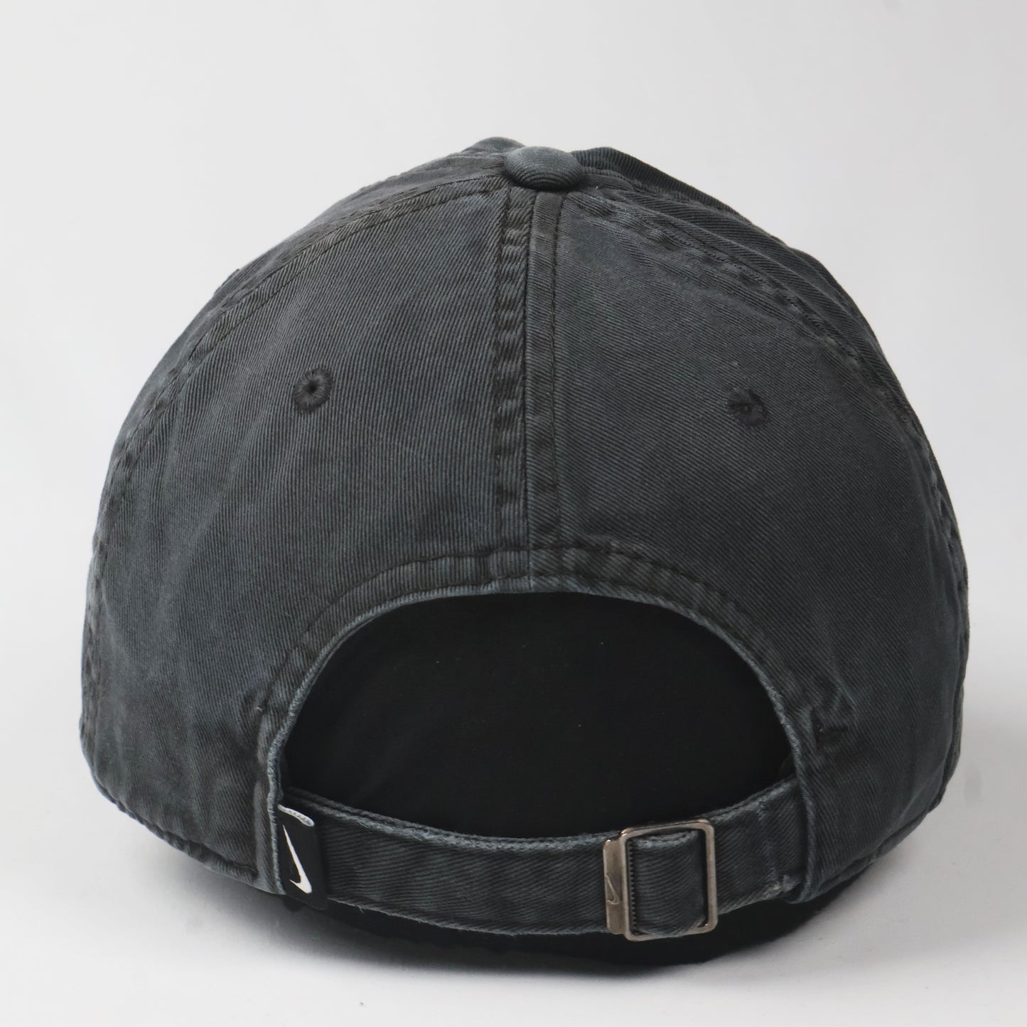 Nike Swoosh Distressed Dad Hat - Faded Black