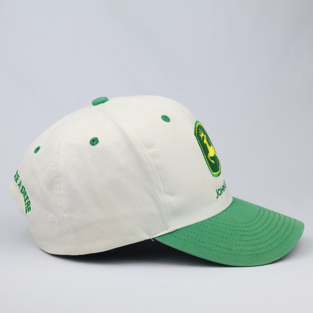 Authentic John Deere Embroidered Thrifted Cap – Classic Green Brim Snapback