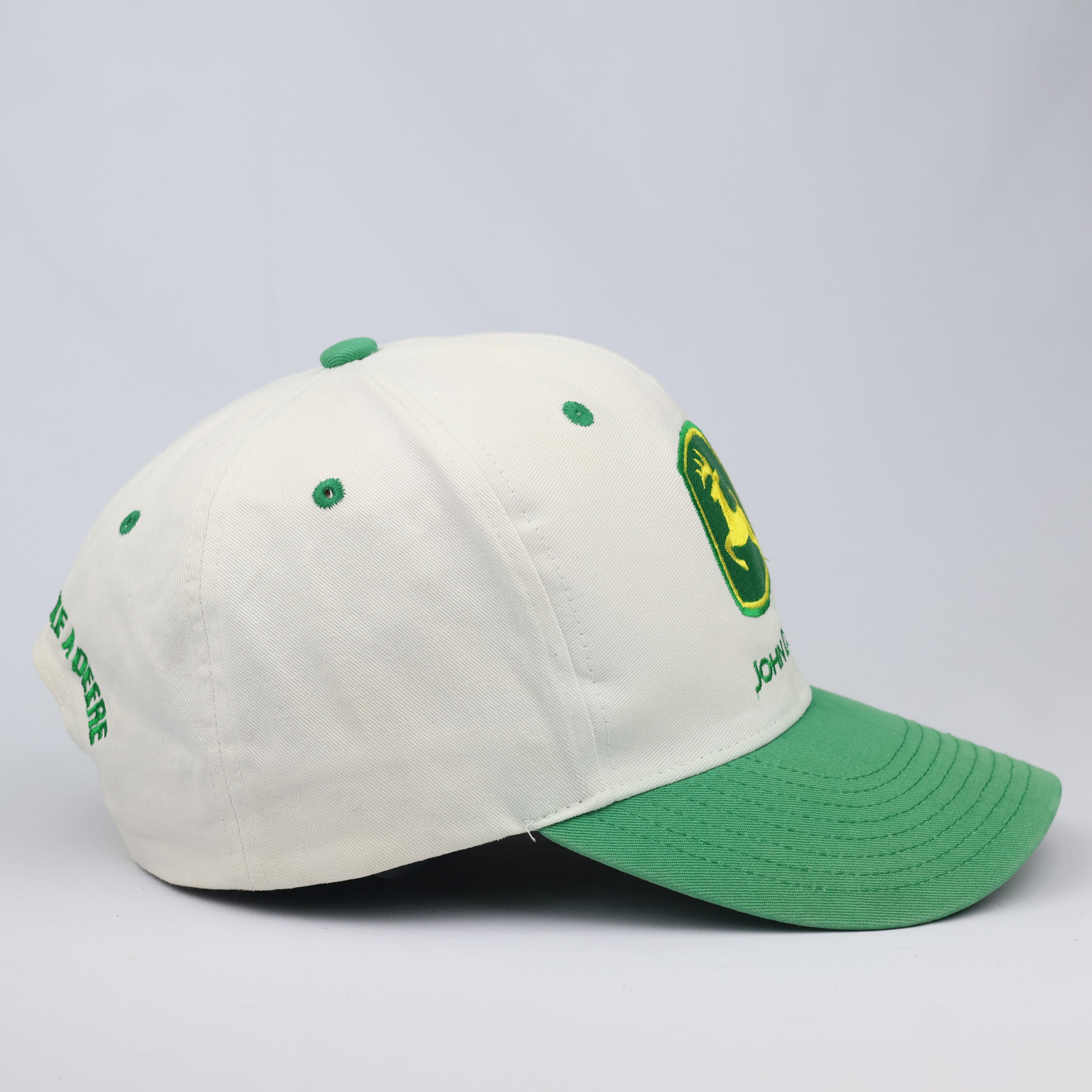 Authentic John Deere Embroidered Thrifted Cap – Classic Green Brim Snapback