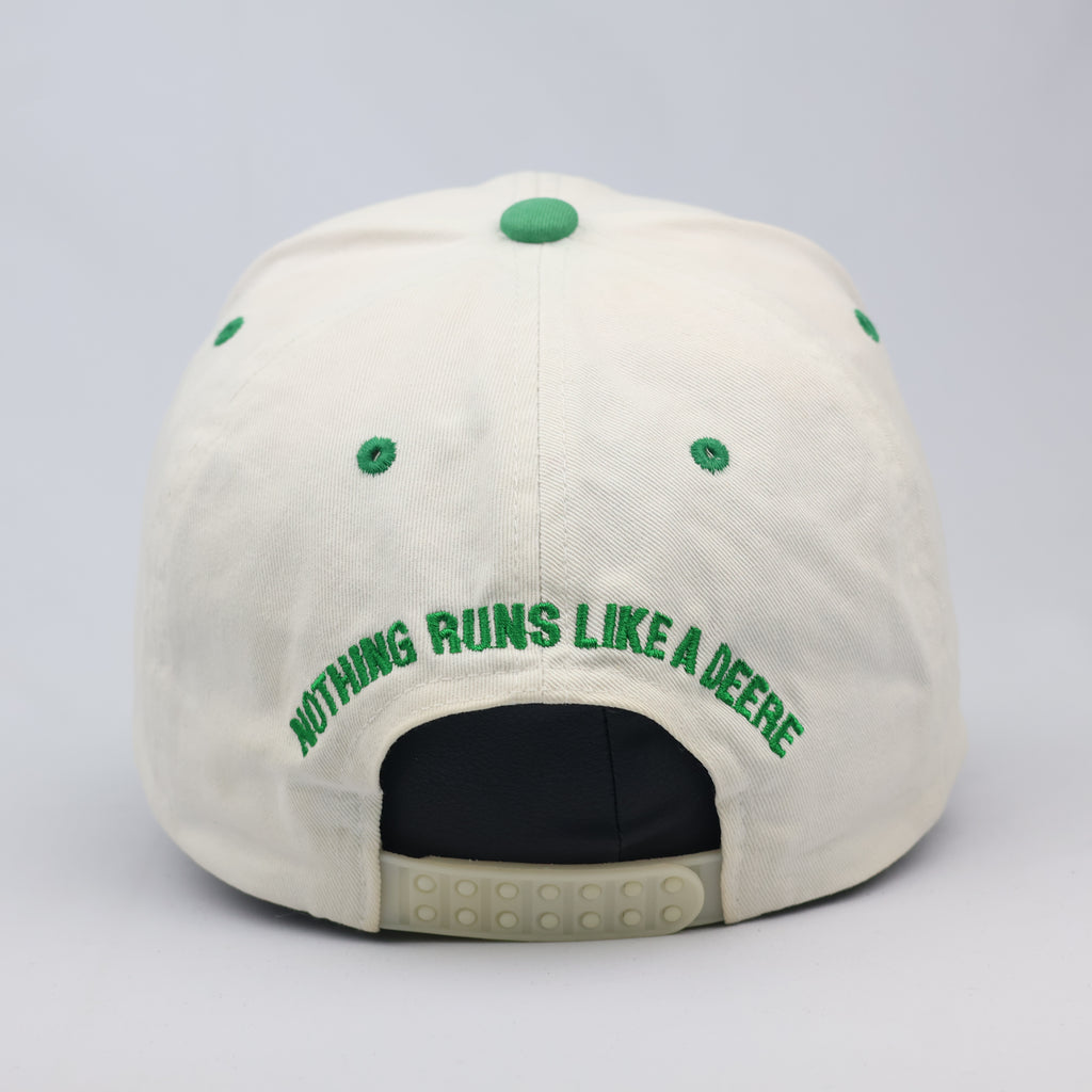 Authentic John Deere Embroidered Thrifted Cap – Classic Green Brim Snapback