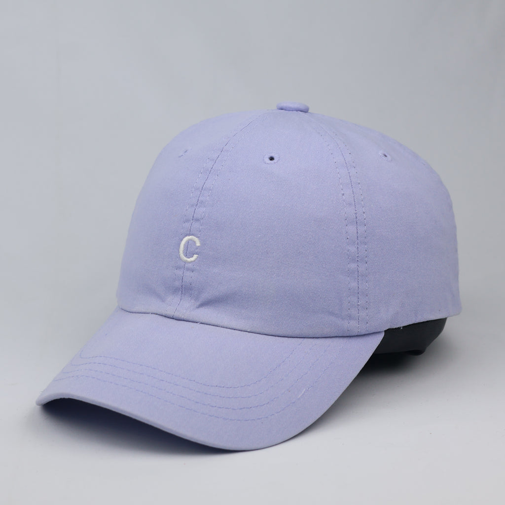 HANCE Minimalist Lavender Dad Hat – Pastel Purple Embroidered Thrifted Cap
