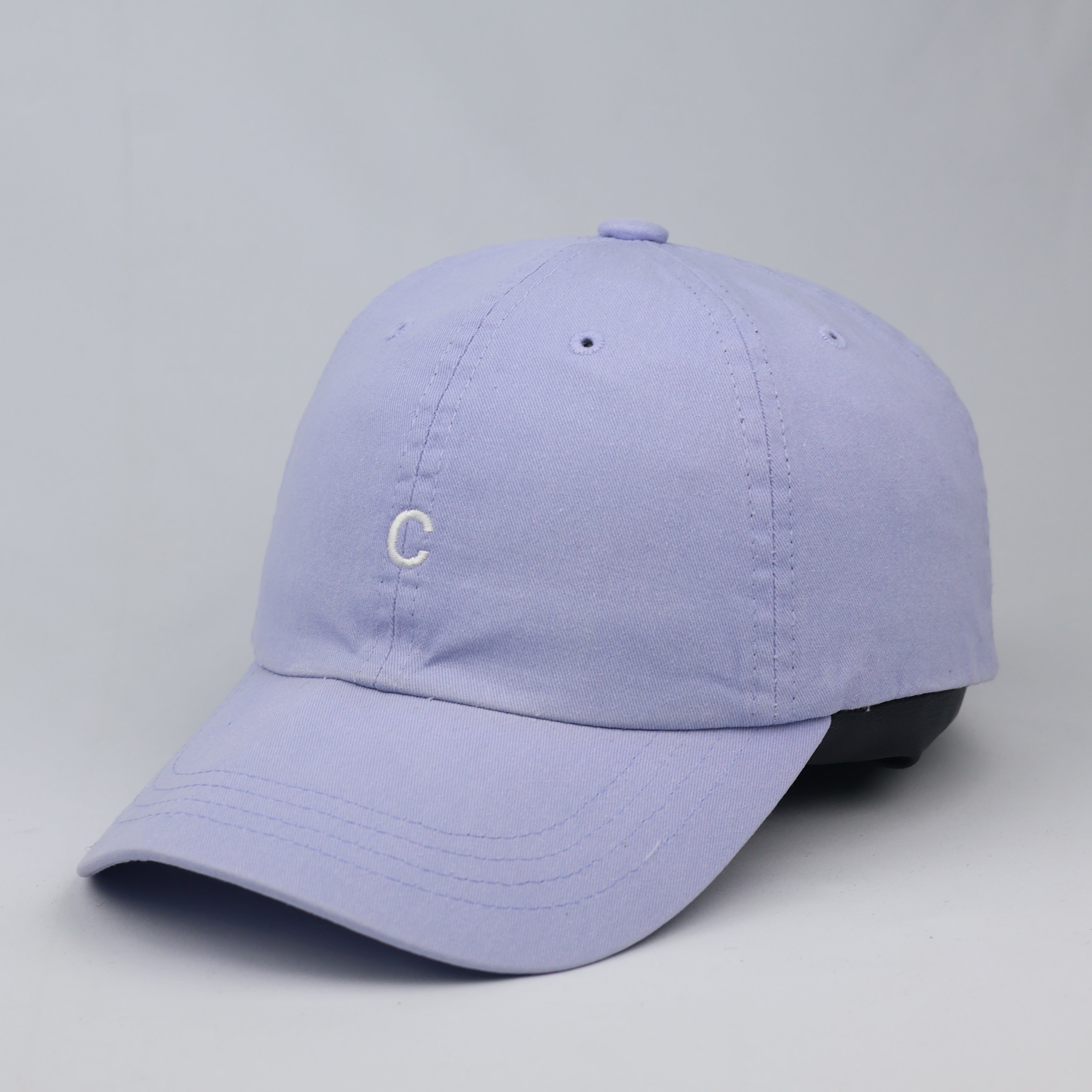 HANCE Minimalist Lavender Dad Hat – Pastel Purple Embroidered Thrifted Cap