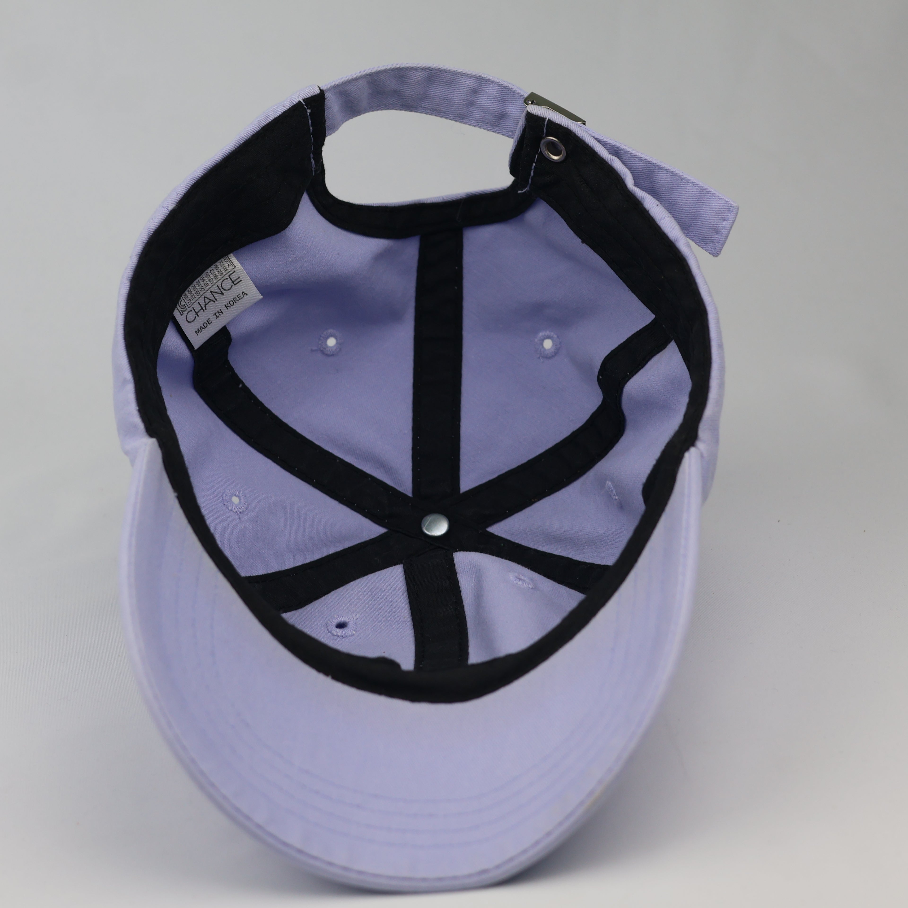 HANCE Minimalist Lavender Dad Hat – Pastel Purple Embroidered Thrifted Cap