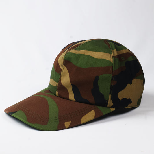 Classic Camo Flat Brim Fitted Hat