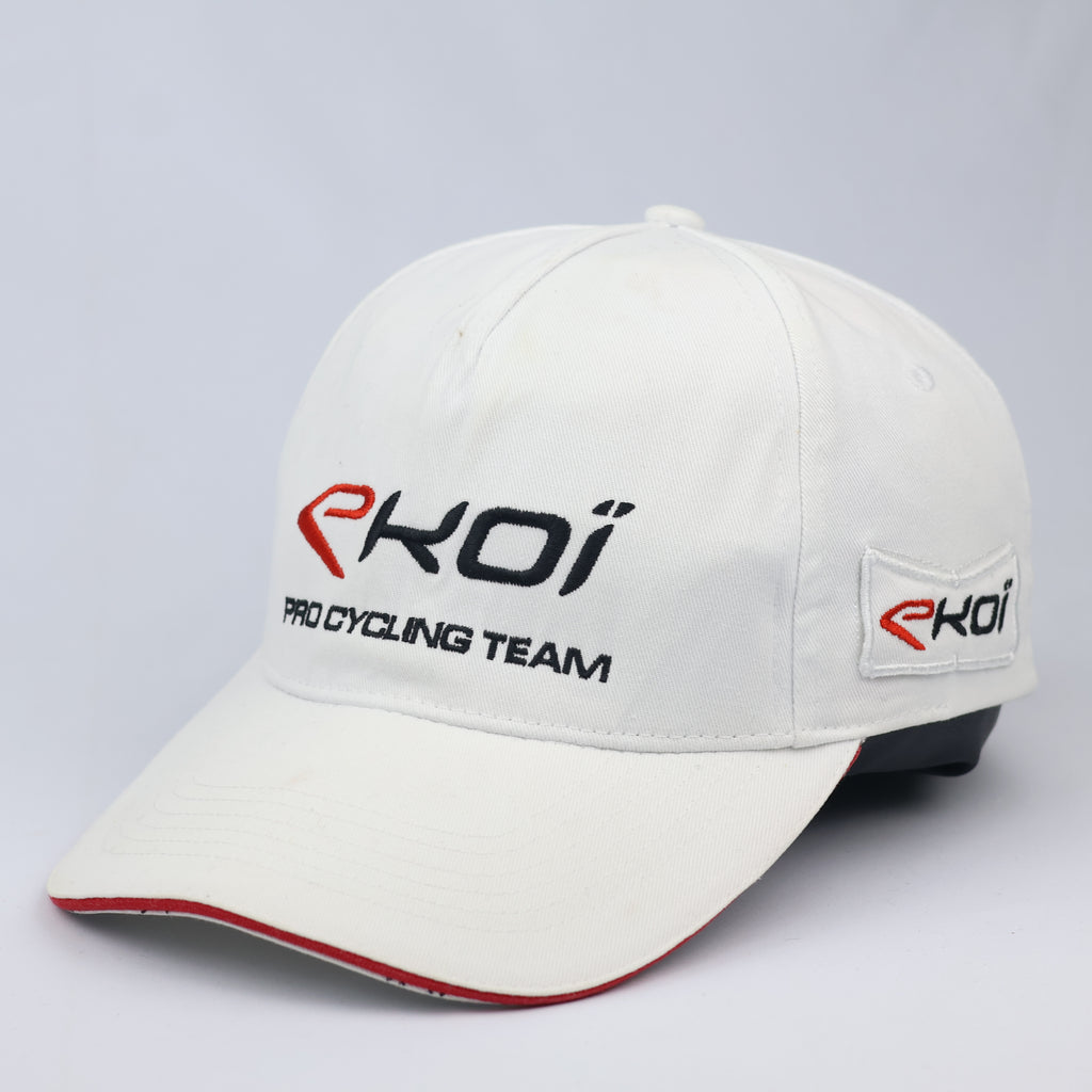 Vintage Ekoï Adjustable Sport Cap - White & Red