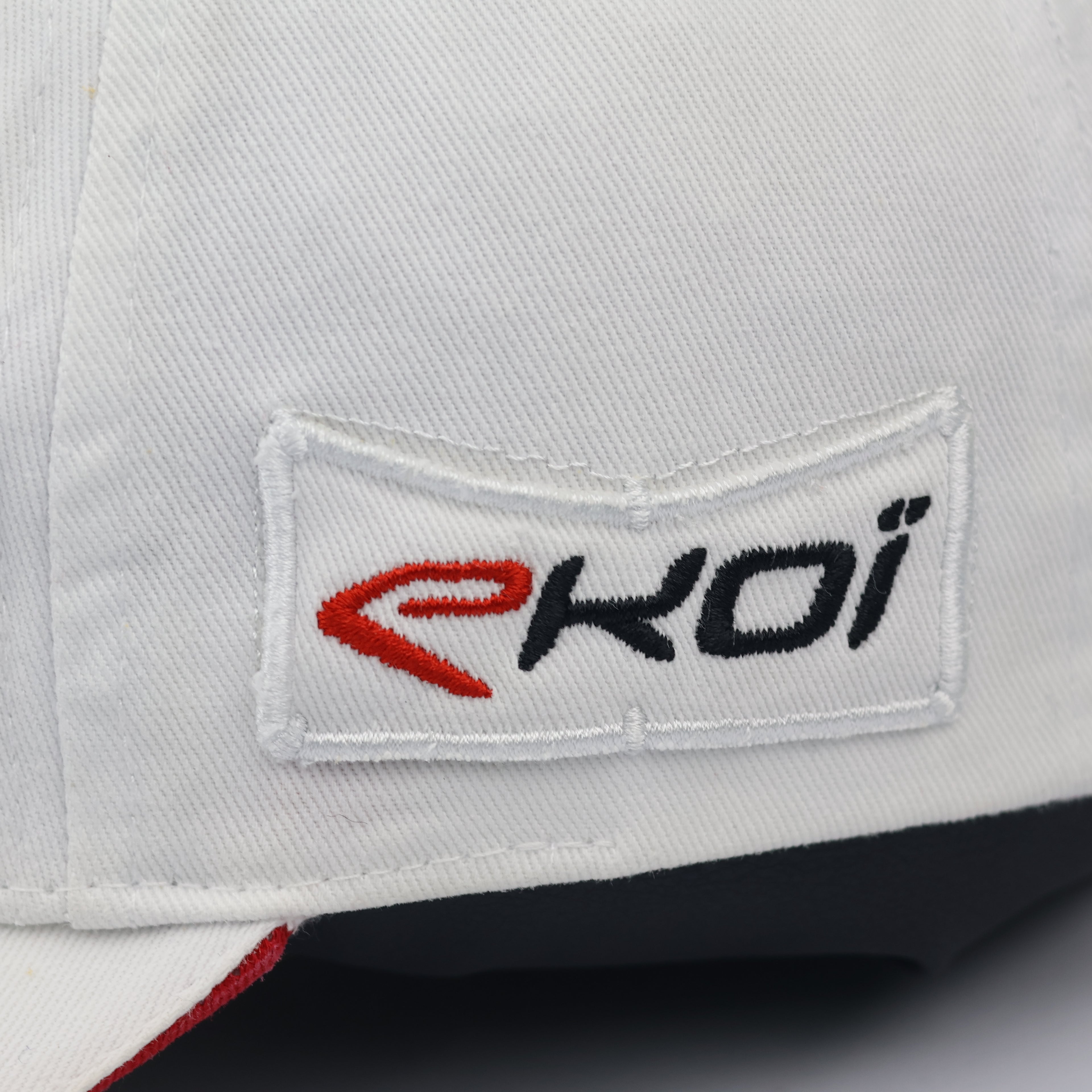 Vintage Ekoï Adjustable Sport Cap - White & Red