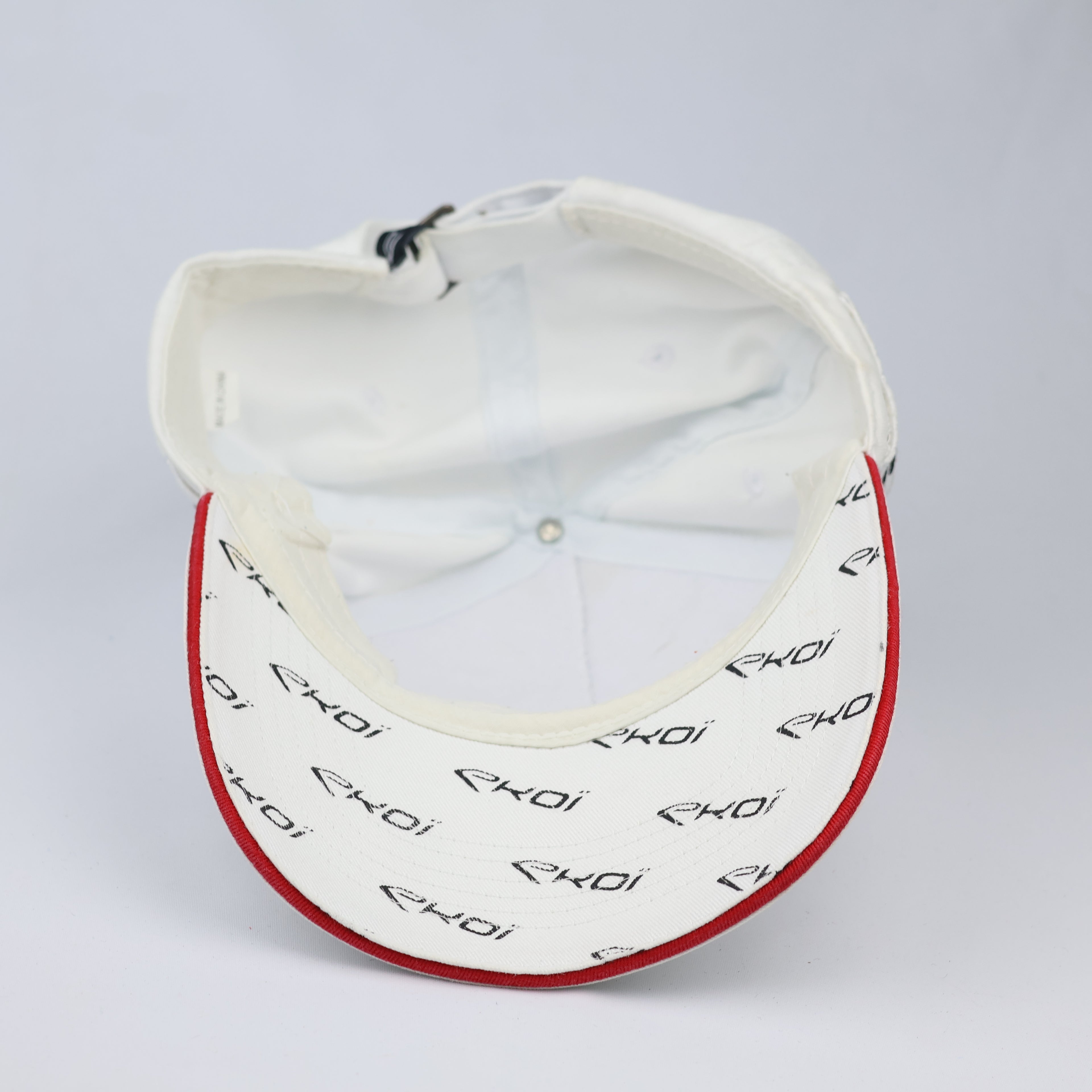 Vintage Ekoï Adjustable Sport Cap - White & Red
