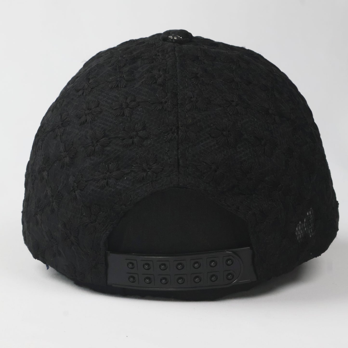 Black Floral Lace Baseball Cap