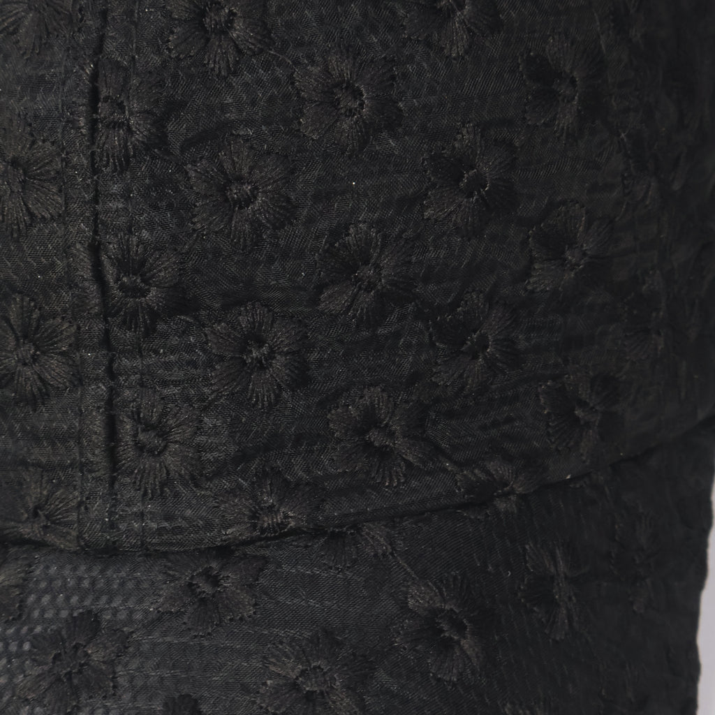 Black Floral Lace Baseball Cap