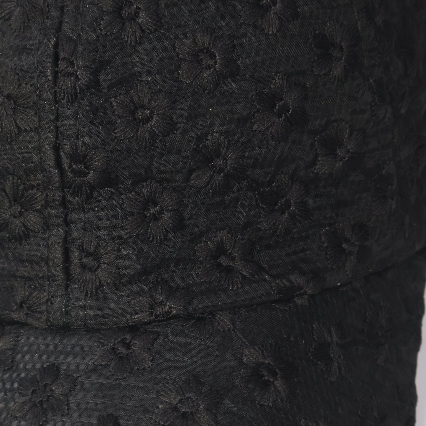 Black Floral Lace Baseball Cap