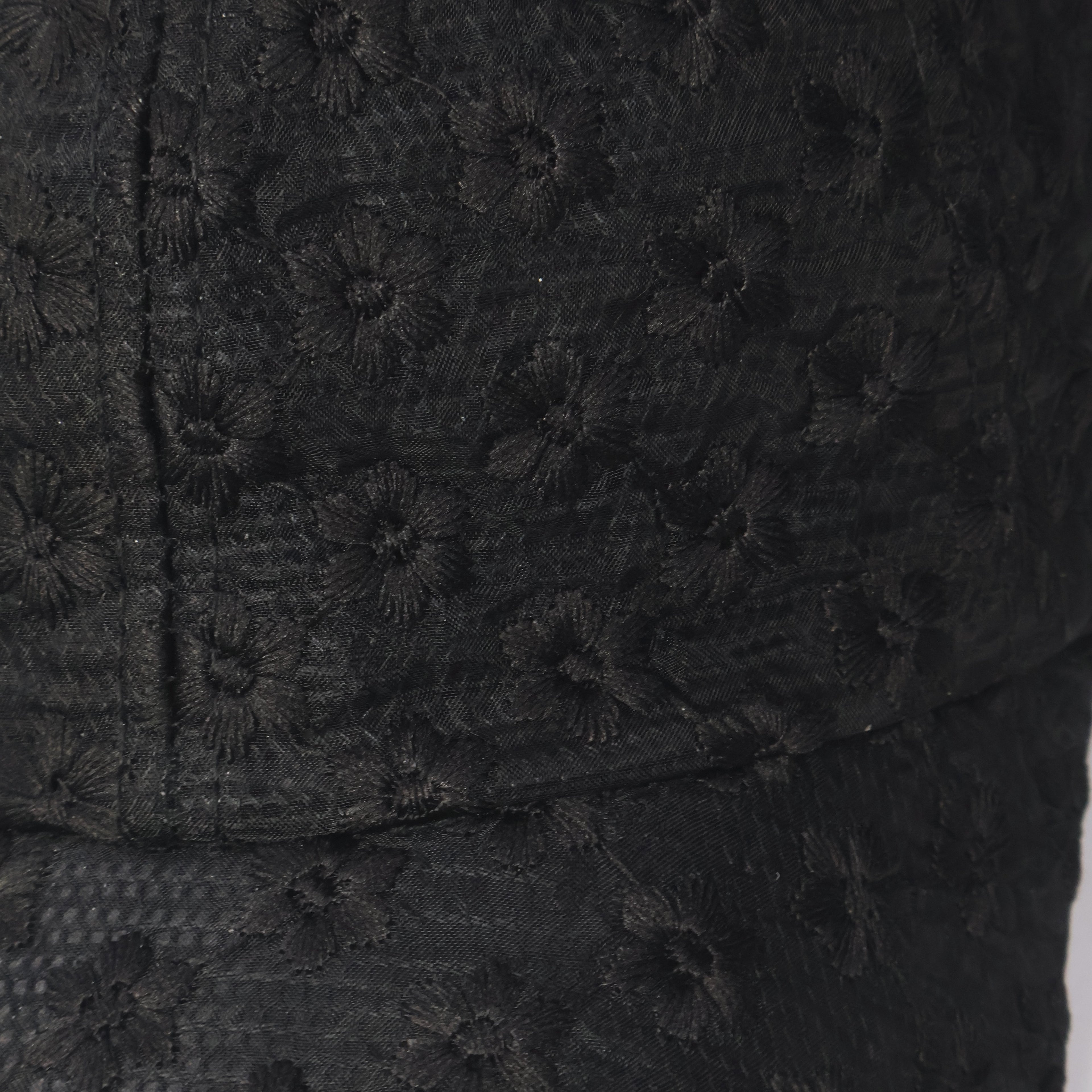 Black Floral Lace Baseball Cap