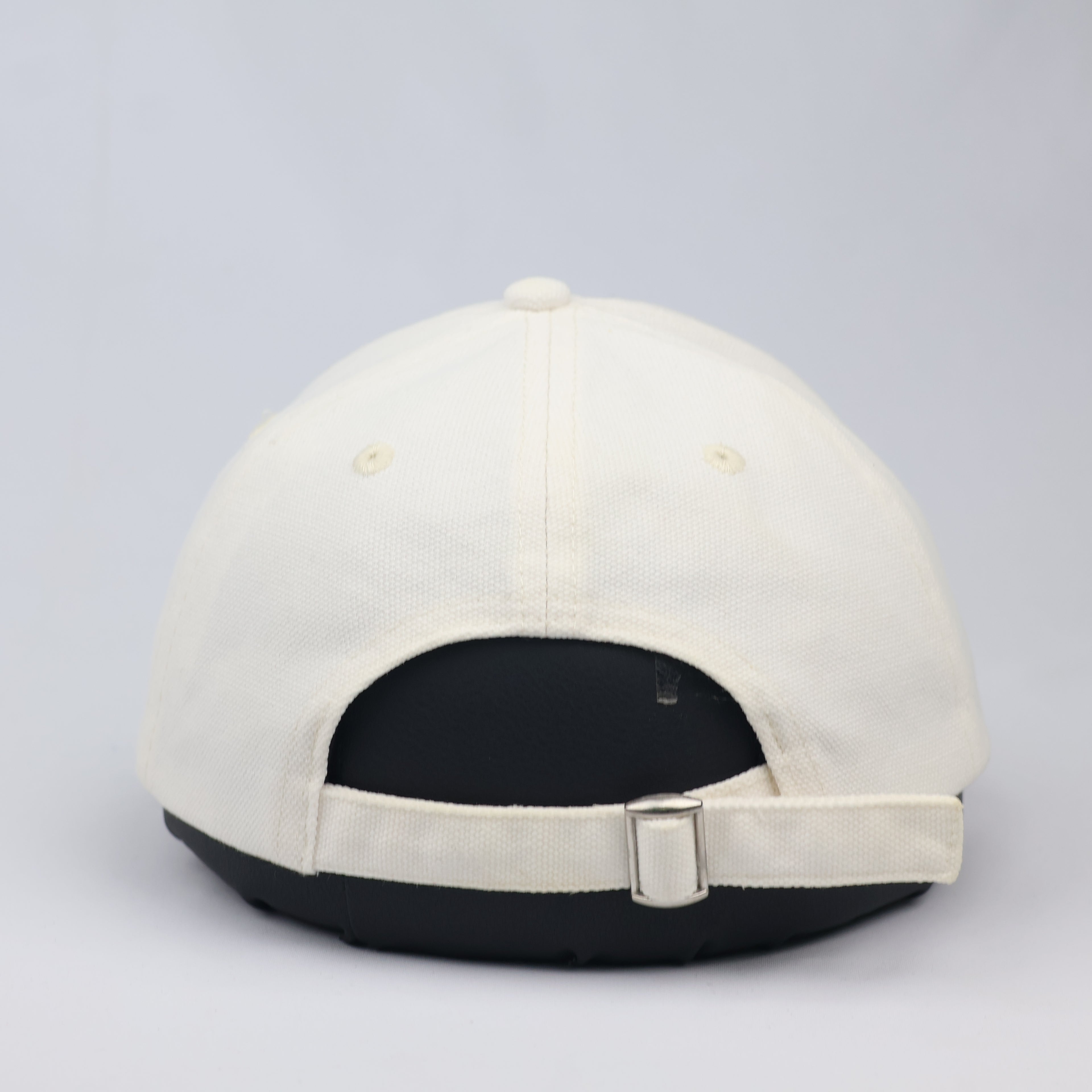 Premium H&M Off-White Dad Thrifted Hat with Square Metal Logo Detail