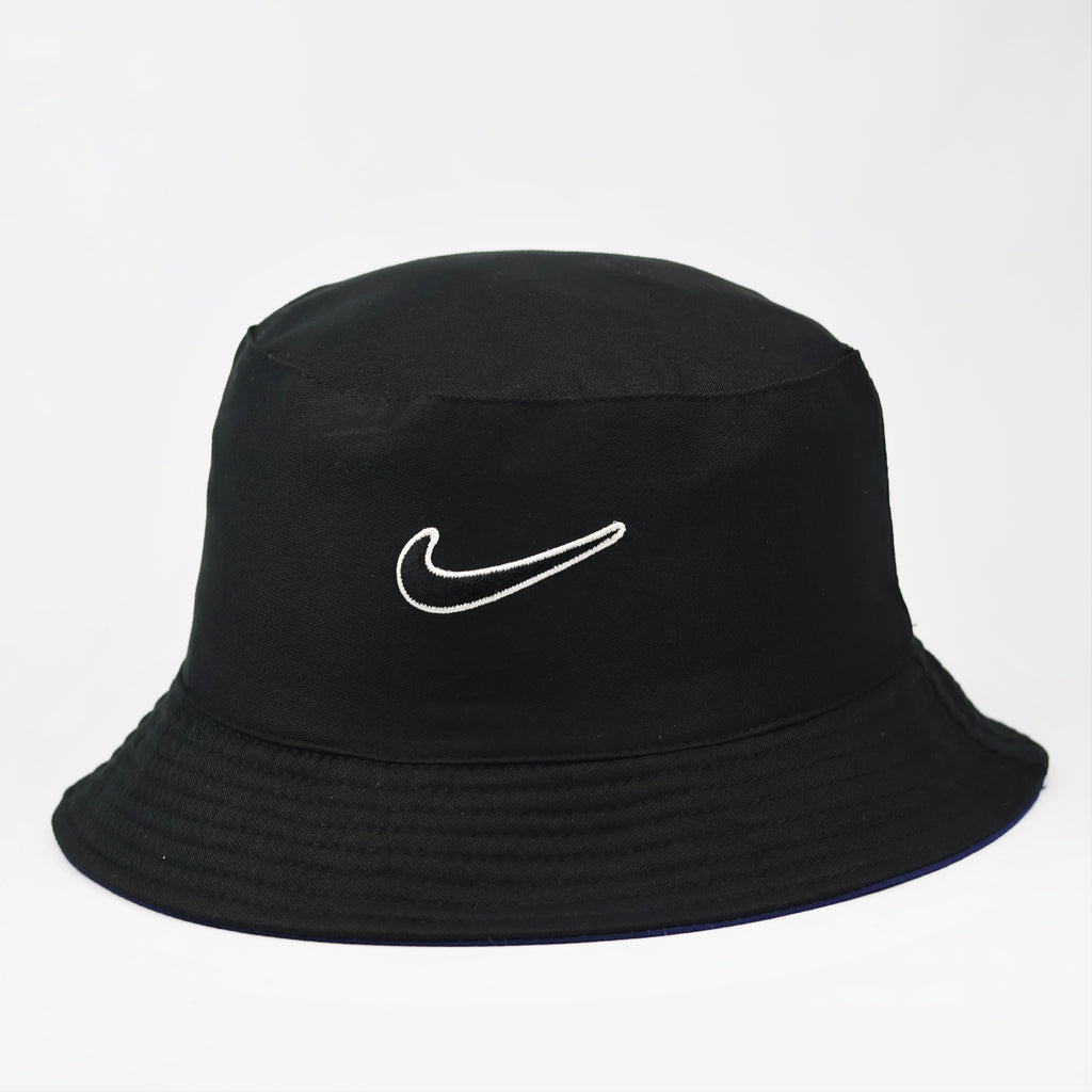 Vintage Nike Cotton Canvas Bucket Hat | Reversible Streetwear Cap