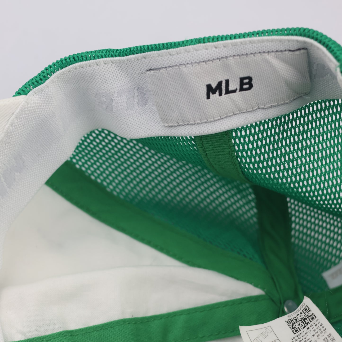 Vintage MLB Two-Tone Mesh Trucker Thrifted Cap with Embroidered "C"