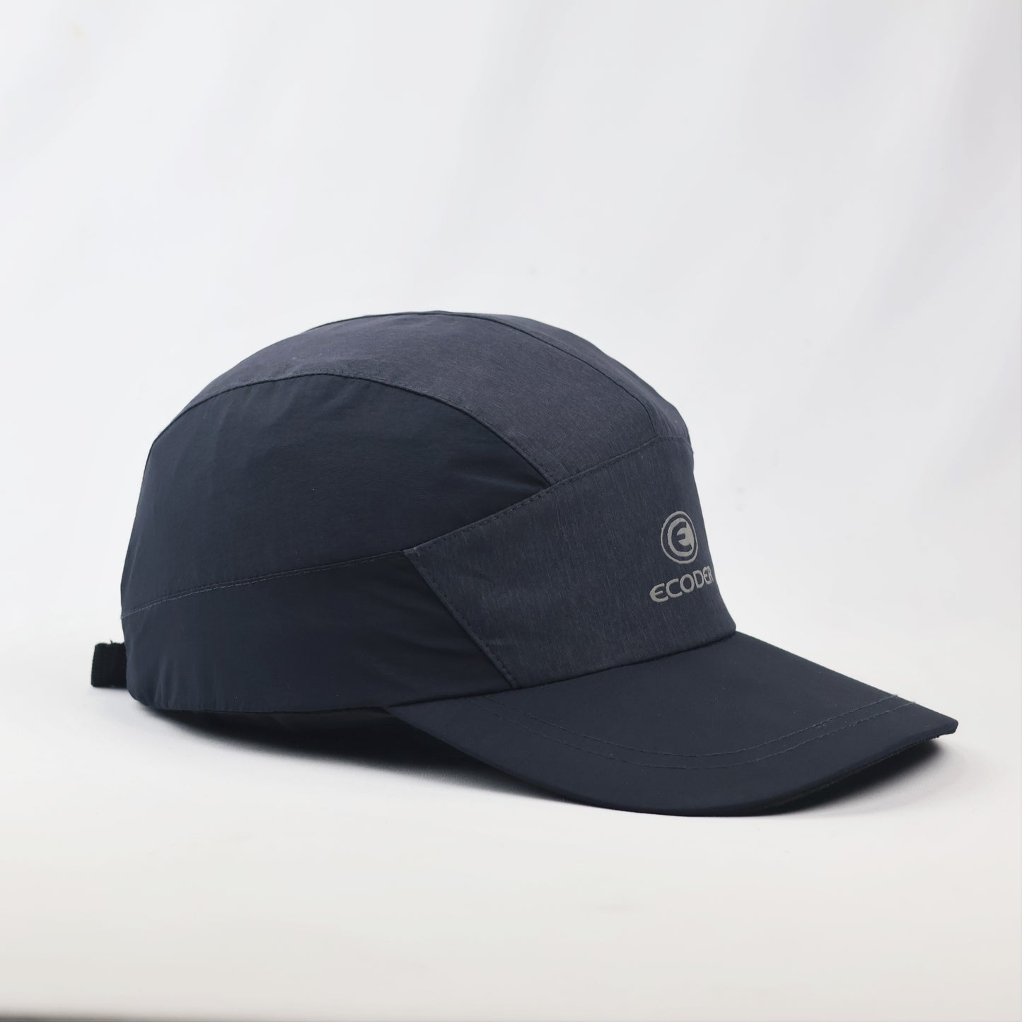 ECODER Korea 5-Panel Outdoor Camper Thrifted Cap - Navy Blue & Tan