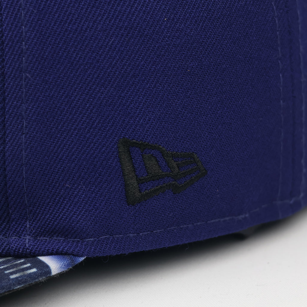 New Era 59FIFTY Los Angeles Dodgers Fitted Thrifted Hat - Royal Blue/Pattern Brim