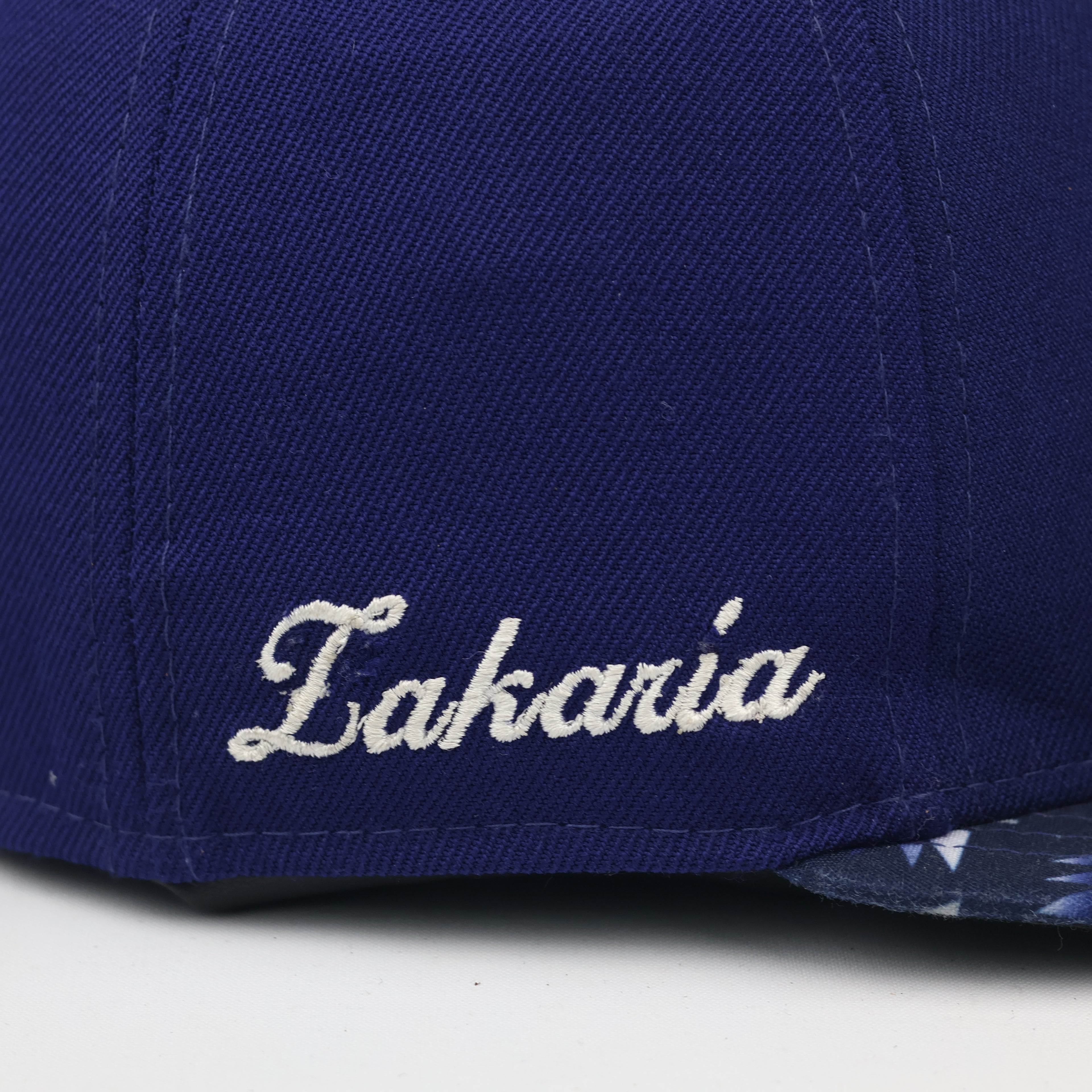 New Era 59FIFTY Los Angeles Dodgers Fitted Thrifted Hat - Royal Blue/Pattern Brim