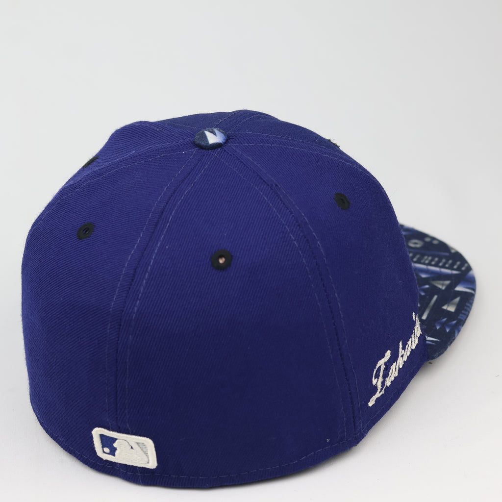 New Era 59FIFTY Los Angeles Dodgers Fitted Thrifted Hat - Royal Blue/Pattern Brim