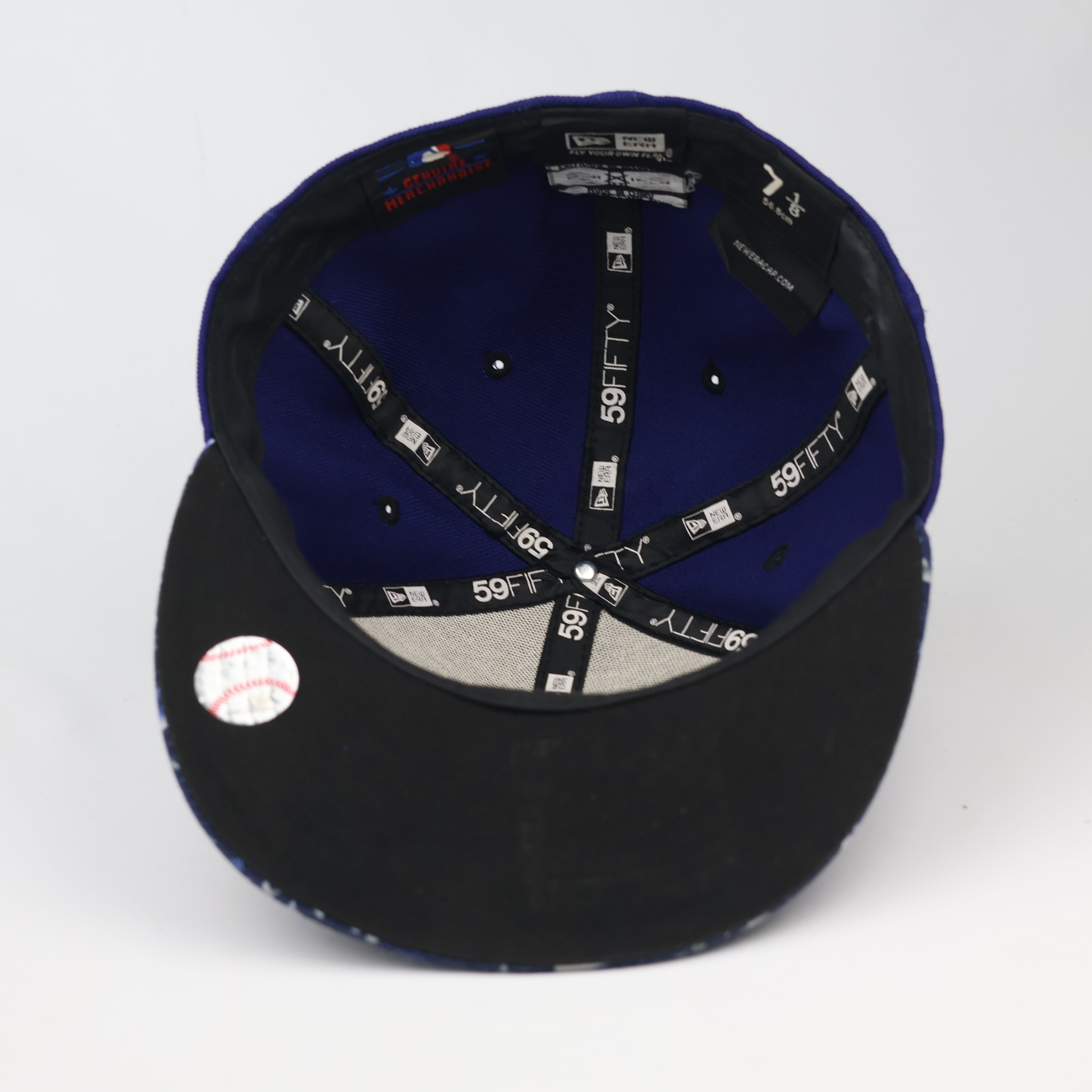 New Era 59FIFTY Los Angeles Dodgers Fitted Thrifted Hat - Royal Blue/Pattern Brim