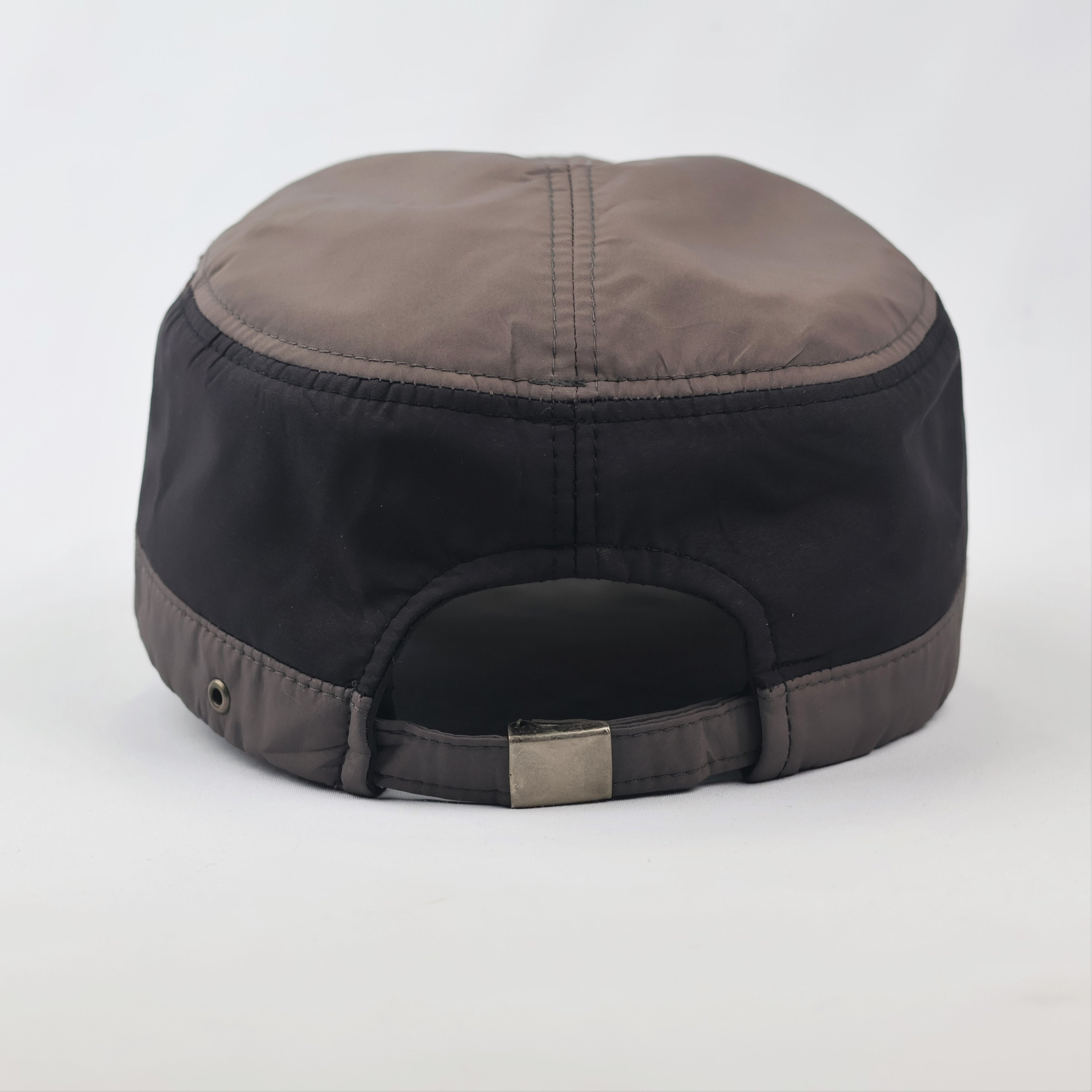 Vintage Brown Military Style Cadet Thrifted Cap - 57-58 cm