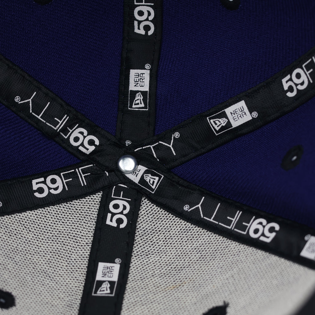 New Era 59FIFTY Los Angeles Dodgers Fitted Thrifted Hat - Royal Blue/Pattern Brim