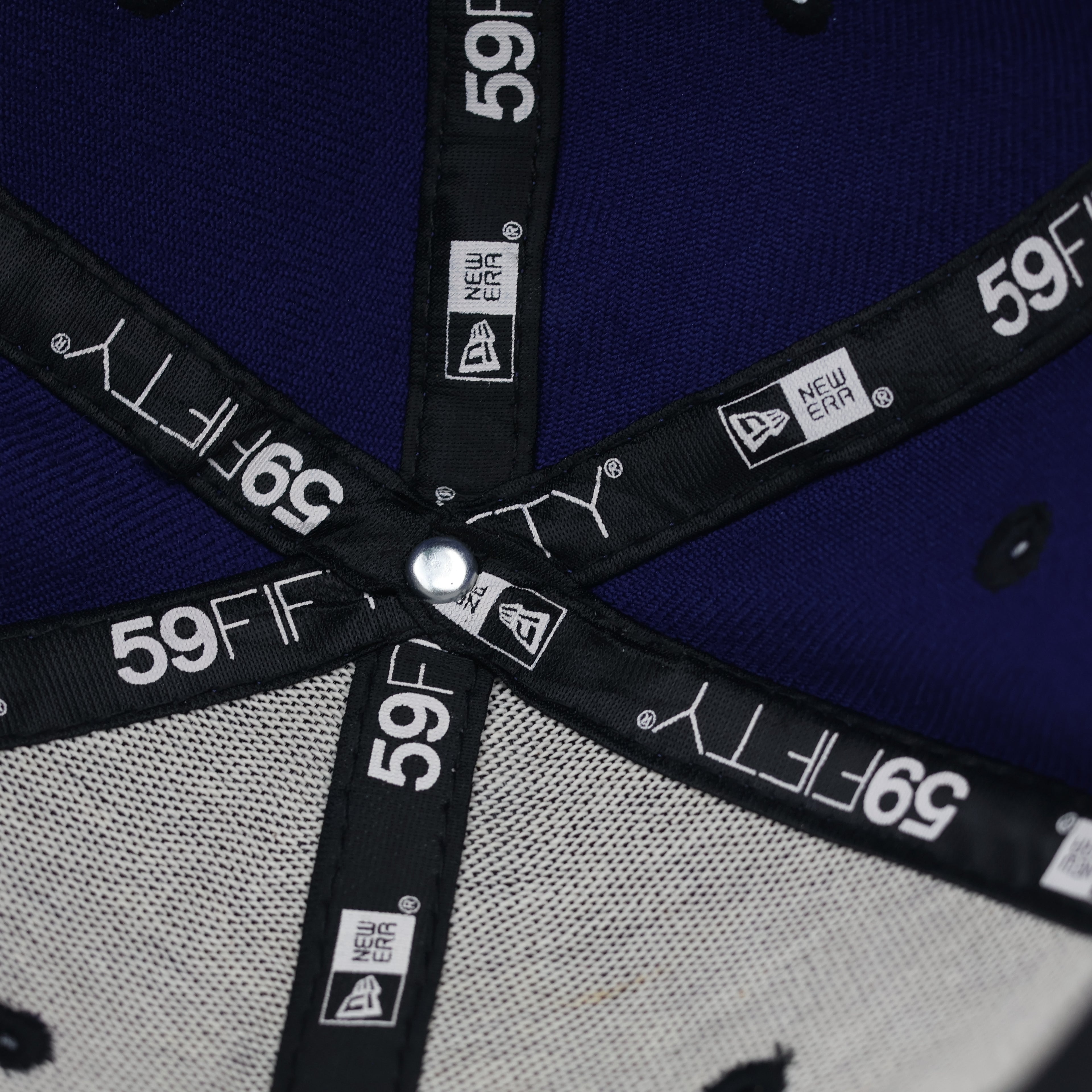 New Era 59FIFTY Los Angeles Dodgers Fitted Thrifted Hat - Royal Blue/Pattern Brim