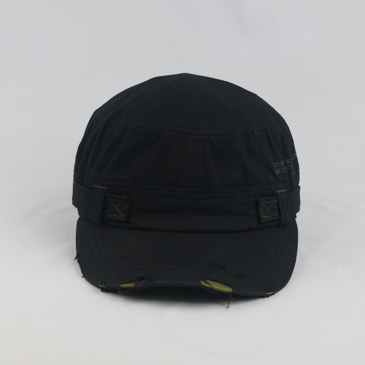 Thrifted Unionbay Black American Vintage Graphic Cadet Hat | 10061