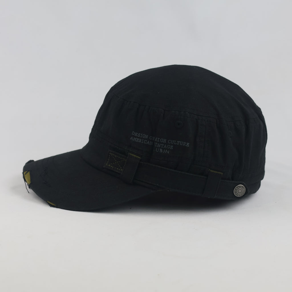 Thrifted Unionbay Black American Vintage Graphic Cadet Hat | 10061