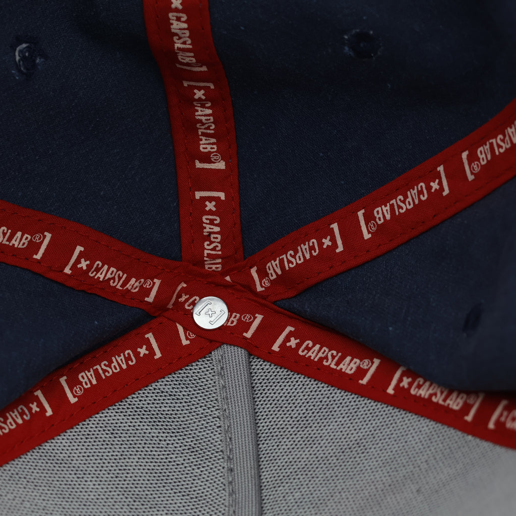 Vintage-Style One Piece Luffy Cotton Cap – Red & Blue Two-Tone Hat