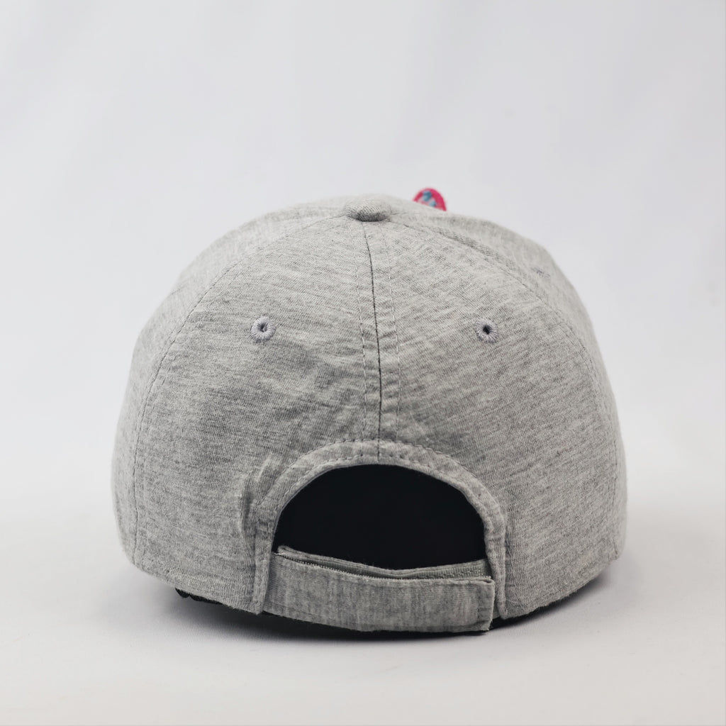 Girls' Grey Floral Butterfly Cap | Dopodopo 5-8 Years | Thrifted Summer Hat