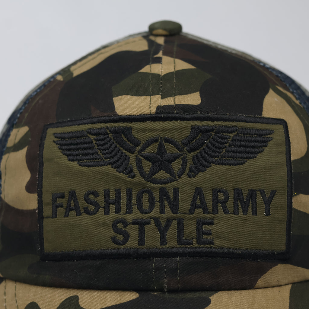 Jamont Camouflage Mesh Trucker Hat - Fashion Army Style