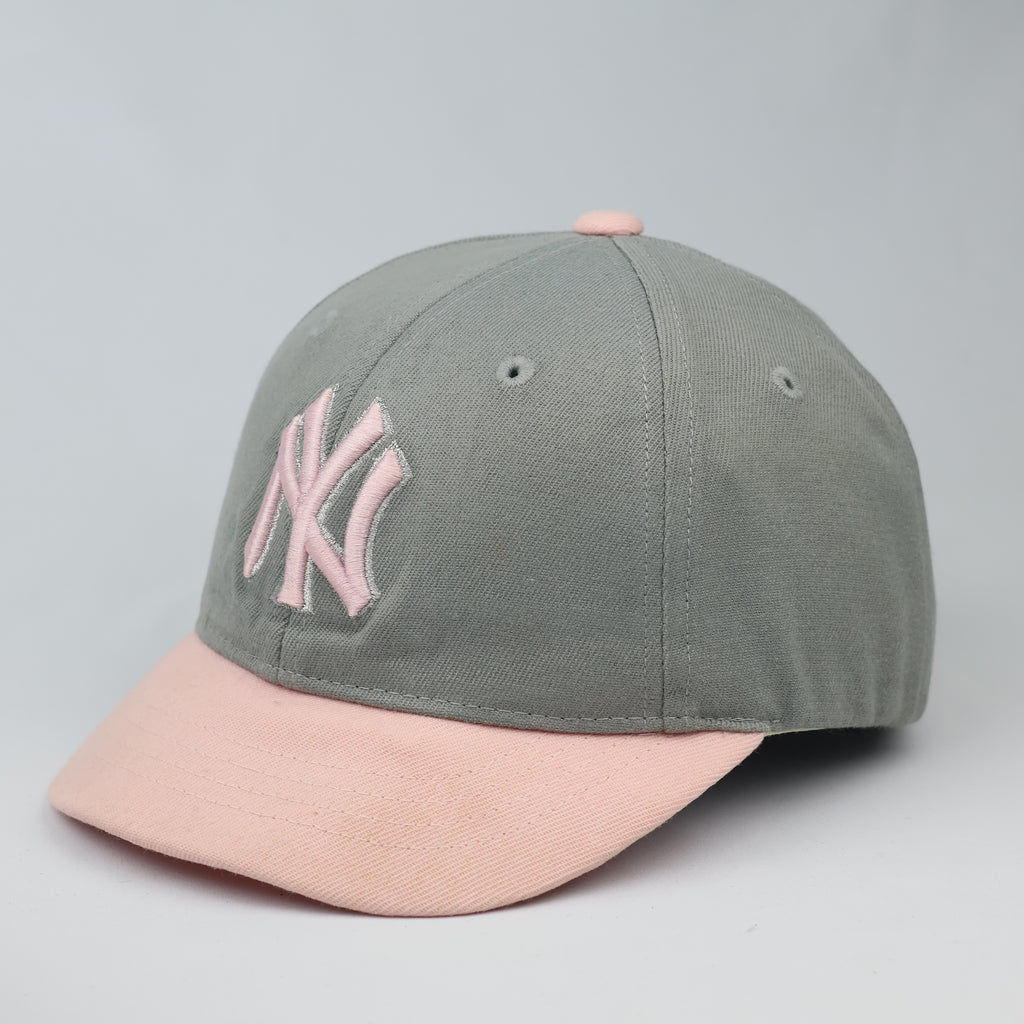 Authentic MLB New York Yankees Thrifted Hat - Grey & Pastel Pink