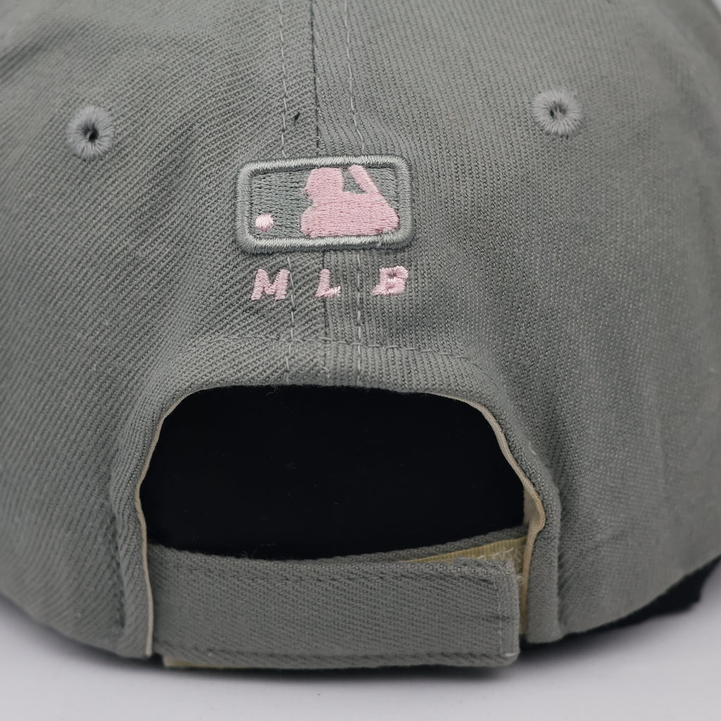 Authentic MLB New York Yankees Thrifted Hat - Grey & Pastel Pink