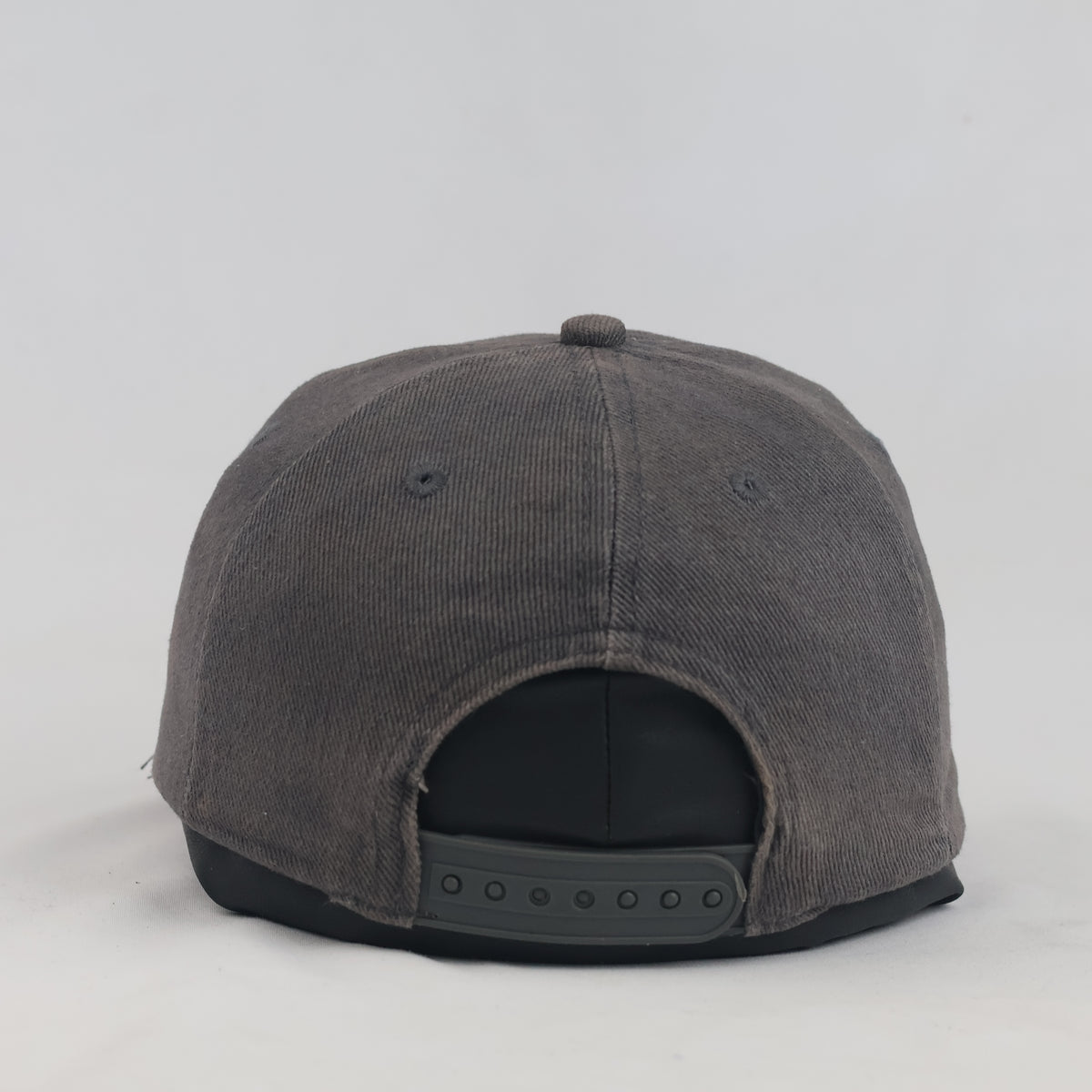 Thrifted Charcoal & Coral Animal Print Graphic Flat Brim Cap | 10063