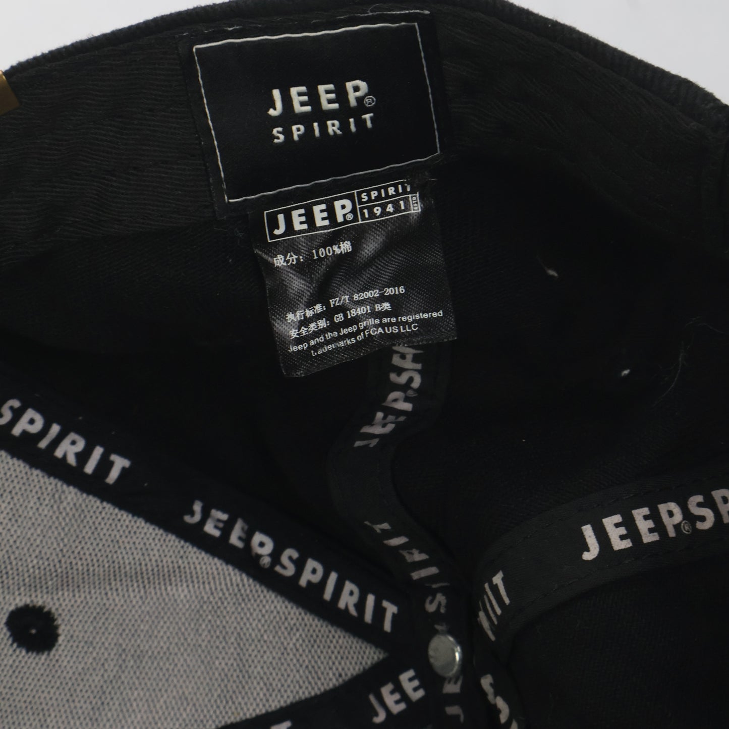 "JEEP SPIRIT" 100% Cotton Cap with Metal Logos